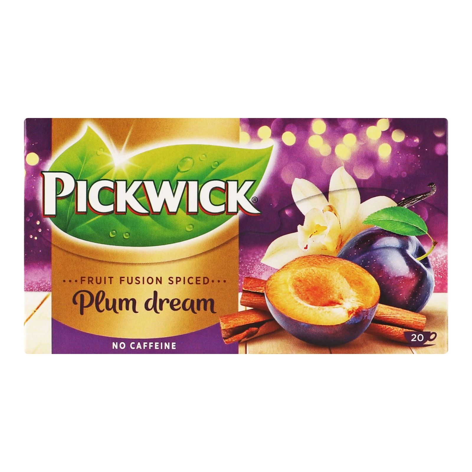 Чай Pickwick Plum dream фруктово-трав'яний ароматизований з корицею, сливою та ваніллю 20х2г Фото №:1