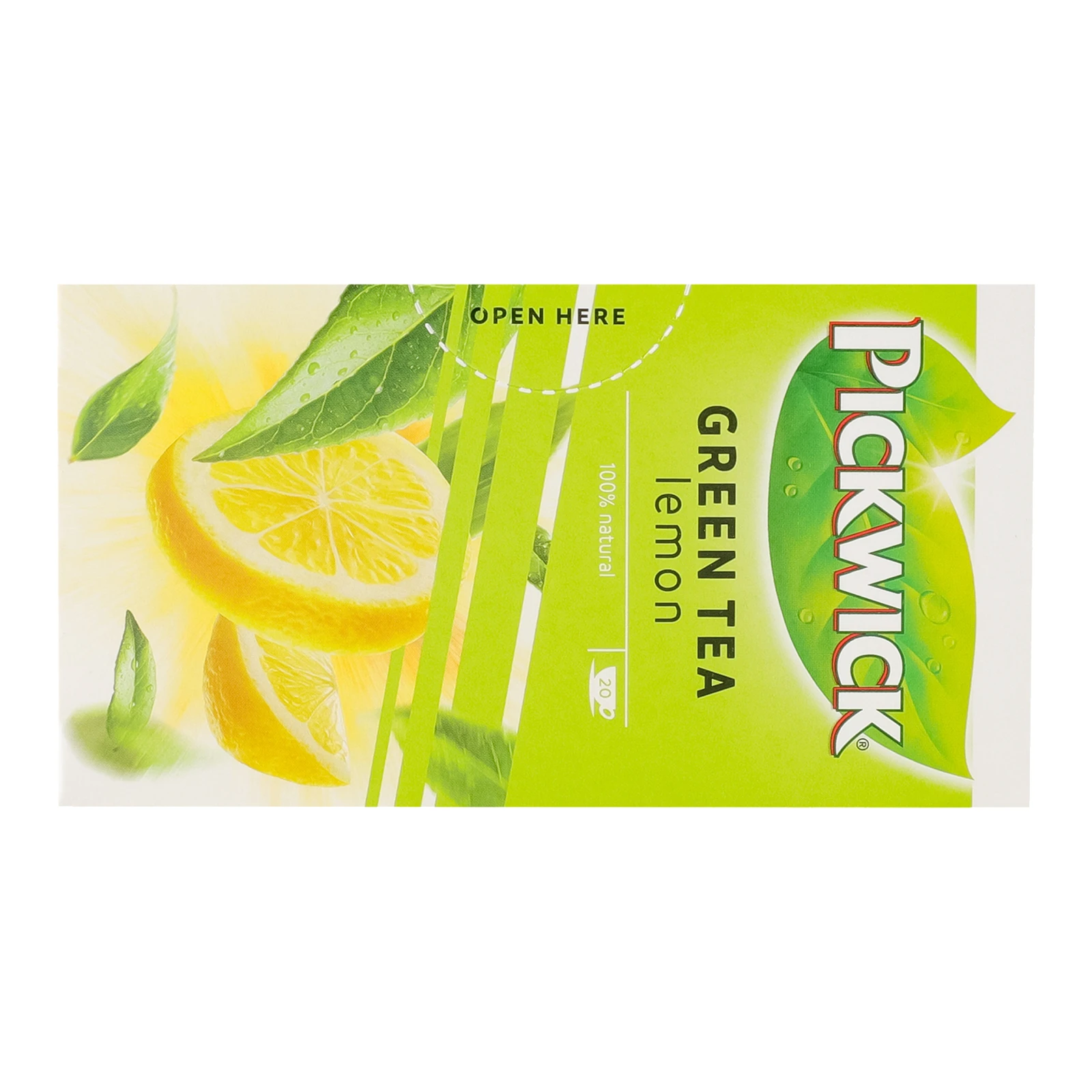 Чай Pickwick зелений ароматизований з лемонграсом та цедрою лимона 20*2г Фото №:2