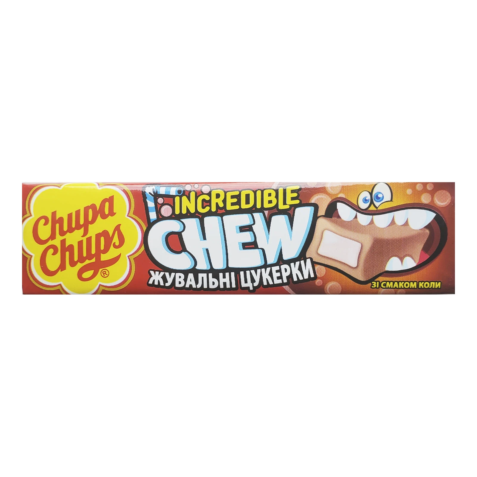 Цукерки жувальні Chupa Chups Incredible chew зі смаком коли 45г Фото №:1
