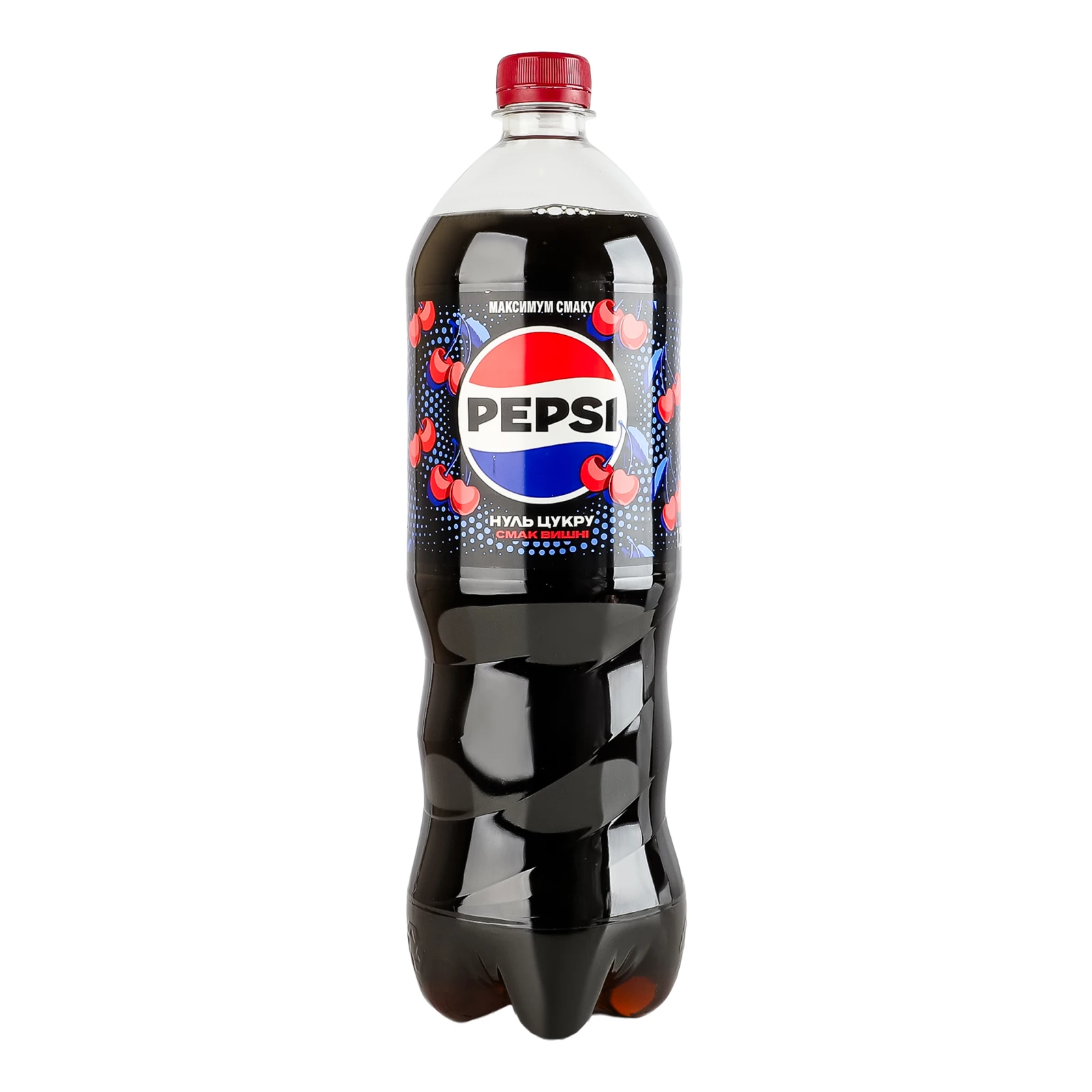 Напій Pepsi Нуль цукру безкалорійний сильногазований Вишня 1.25л Фото №:1