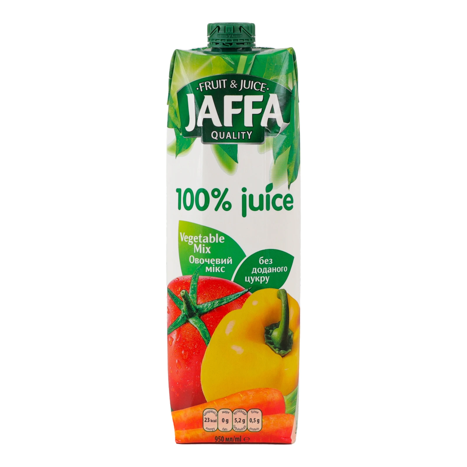 Сік Jaffa Овочевий мікс з м'якоттю відновлений стерилізований 950мл Фото №:1