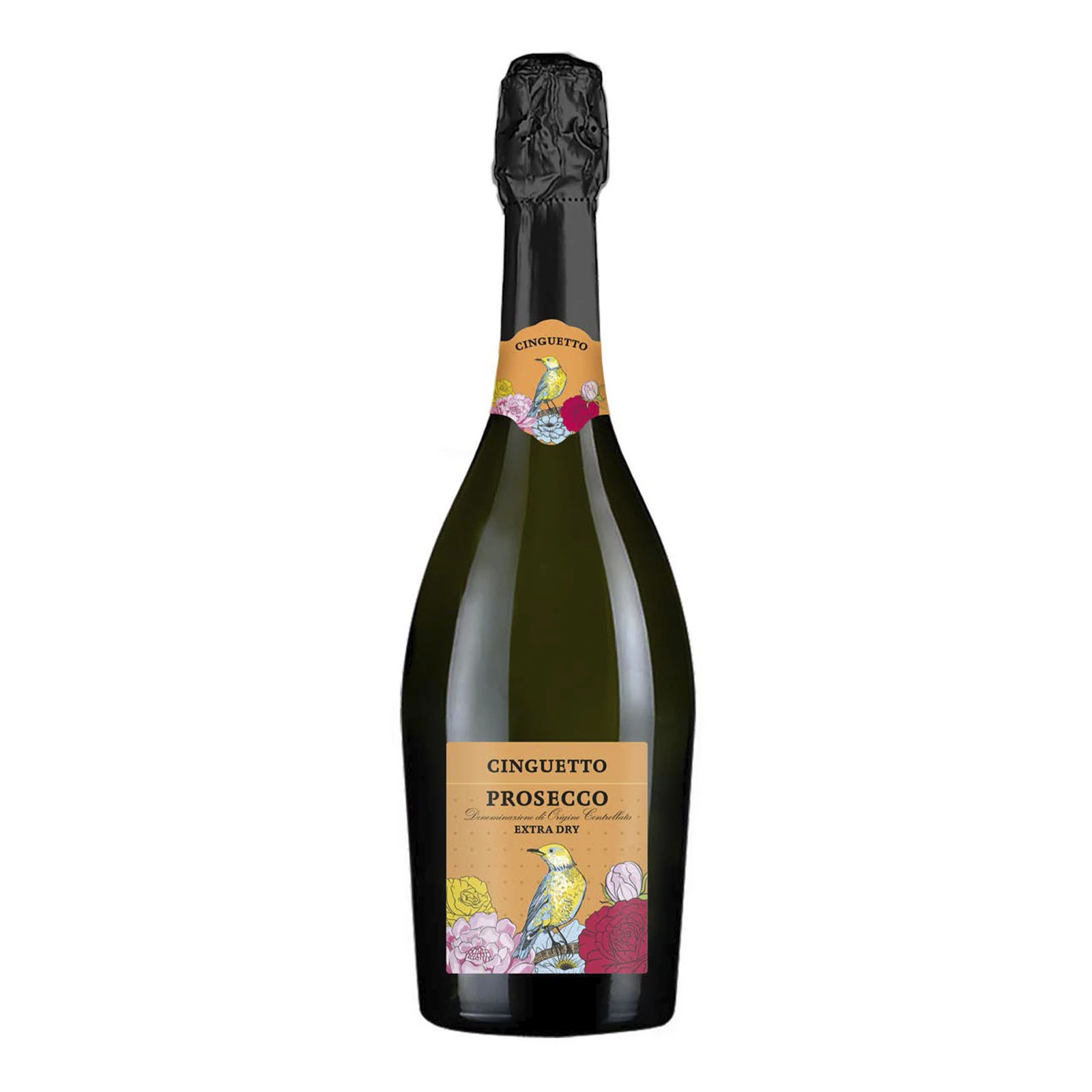 Вино ігристе Cinguetto Prosecco DOC біле екстра сухе 11% 0.75л