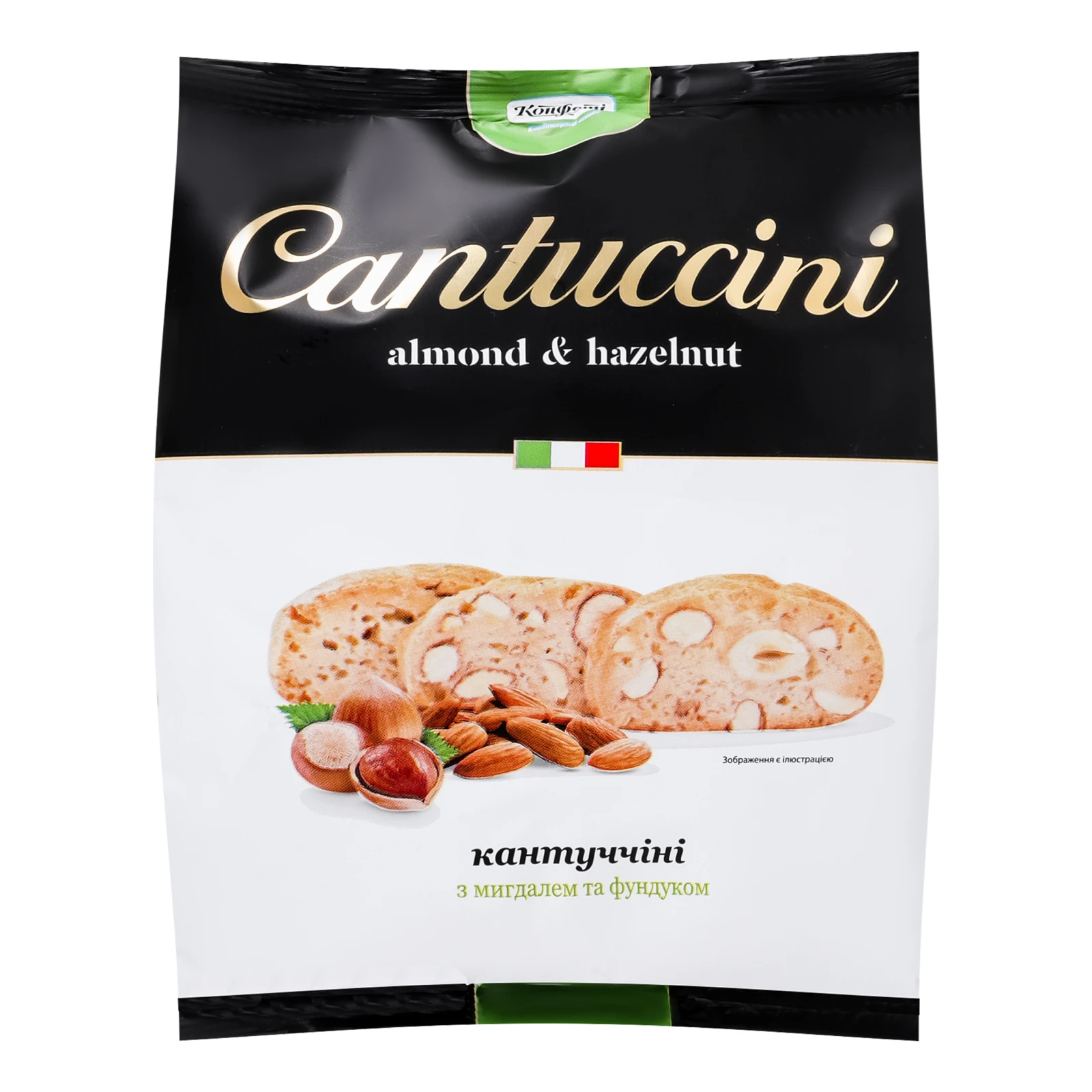 Печиво Конфеті Кантуччіні здобне з мигдалем та фундуком 200г Фото №:1