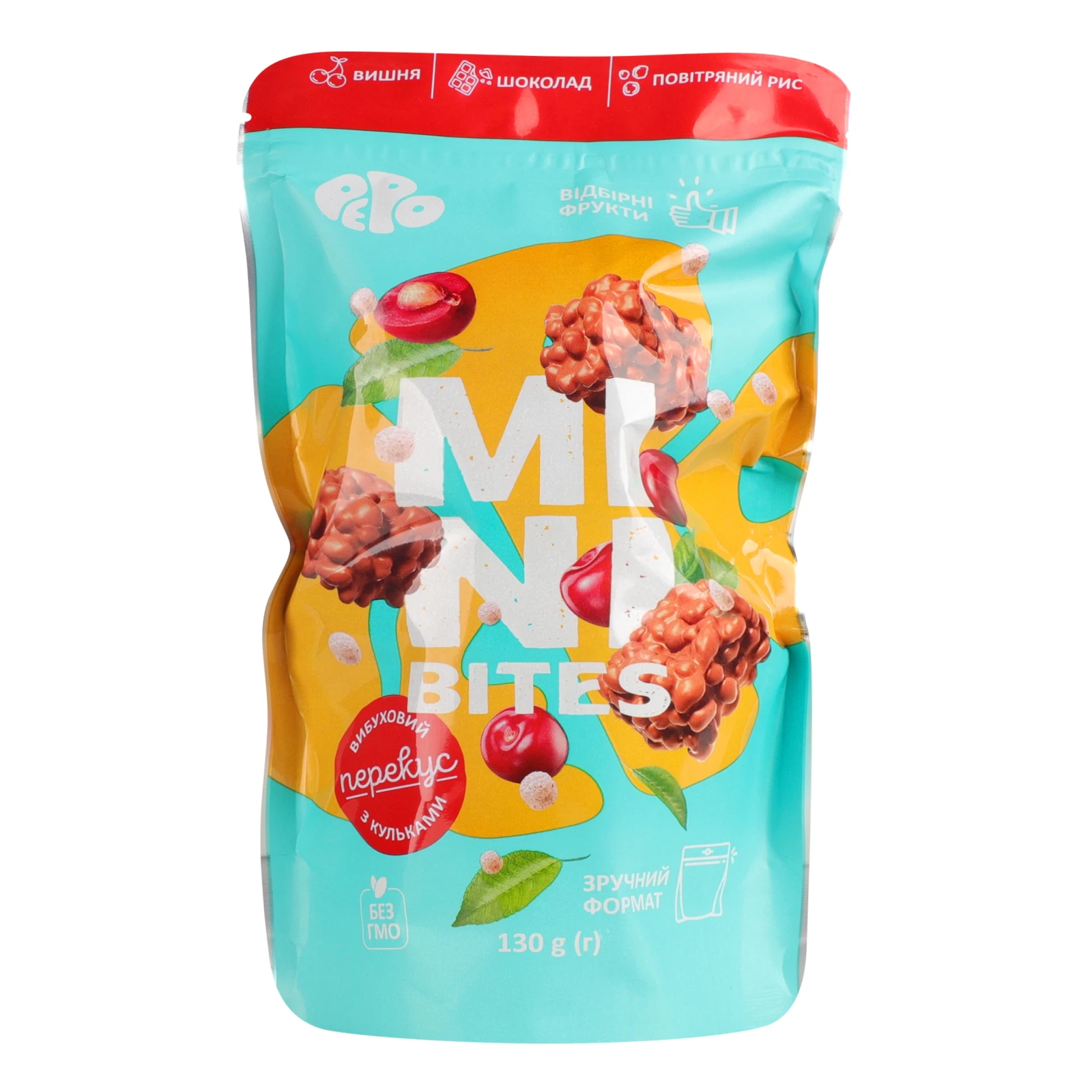 Цукерки Truff Royal Mini Bitеs Вишня, шоколад, повітряний рис 130г Фото №:1