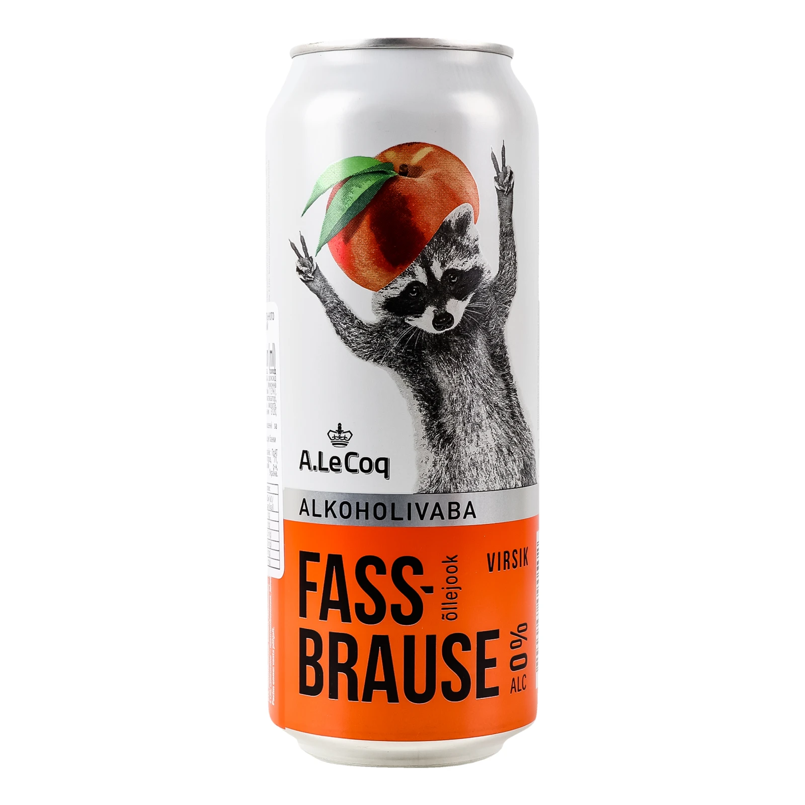 Напій A. Le Coq на основі пива безалкогольний сильногазований Fassbrause Peach 0% 0.5л Фото навігації №:1