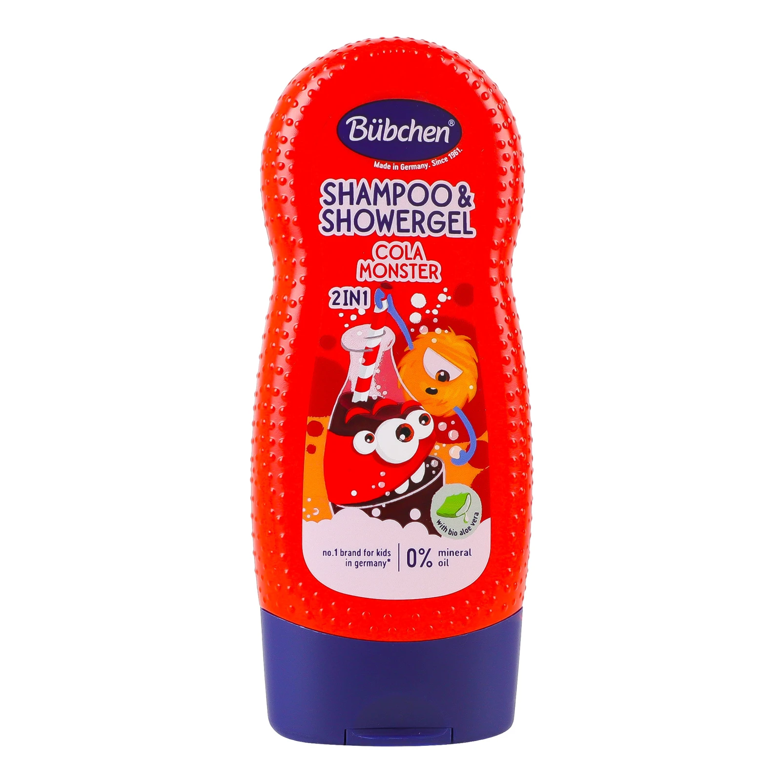 Шампунь Bubchen дитячий 2в1 для миття волосся та тіла Кола монстр 230мл Фото №:1