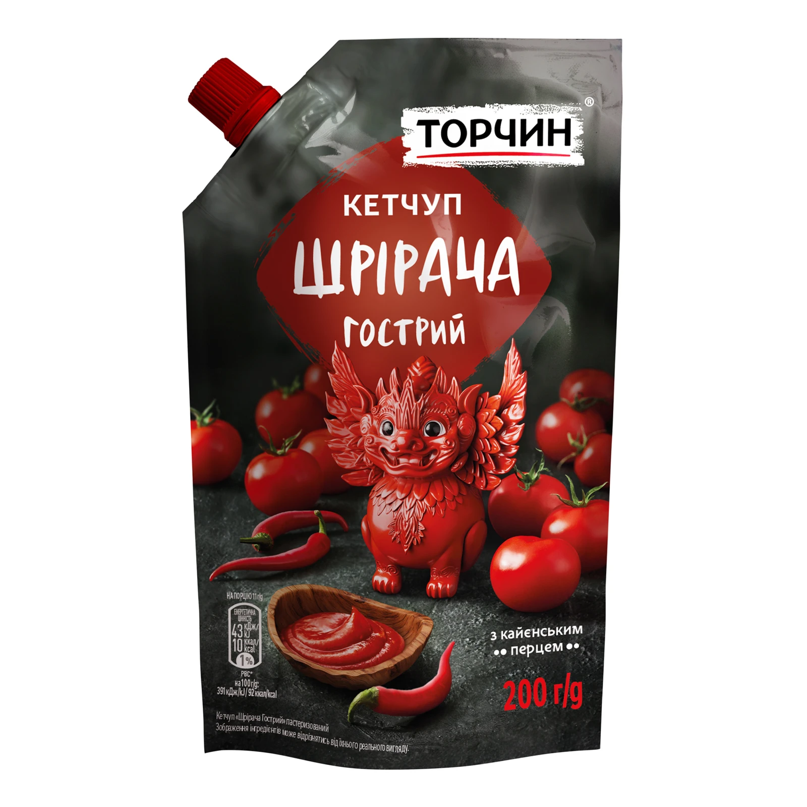 Кетчуп Торчин Шрірача гострий пастеризований 200г