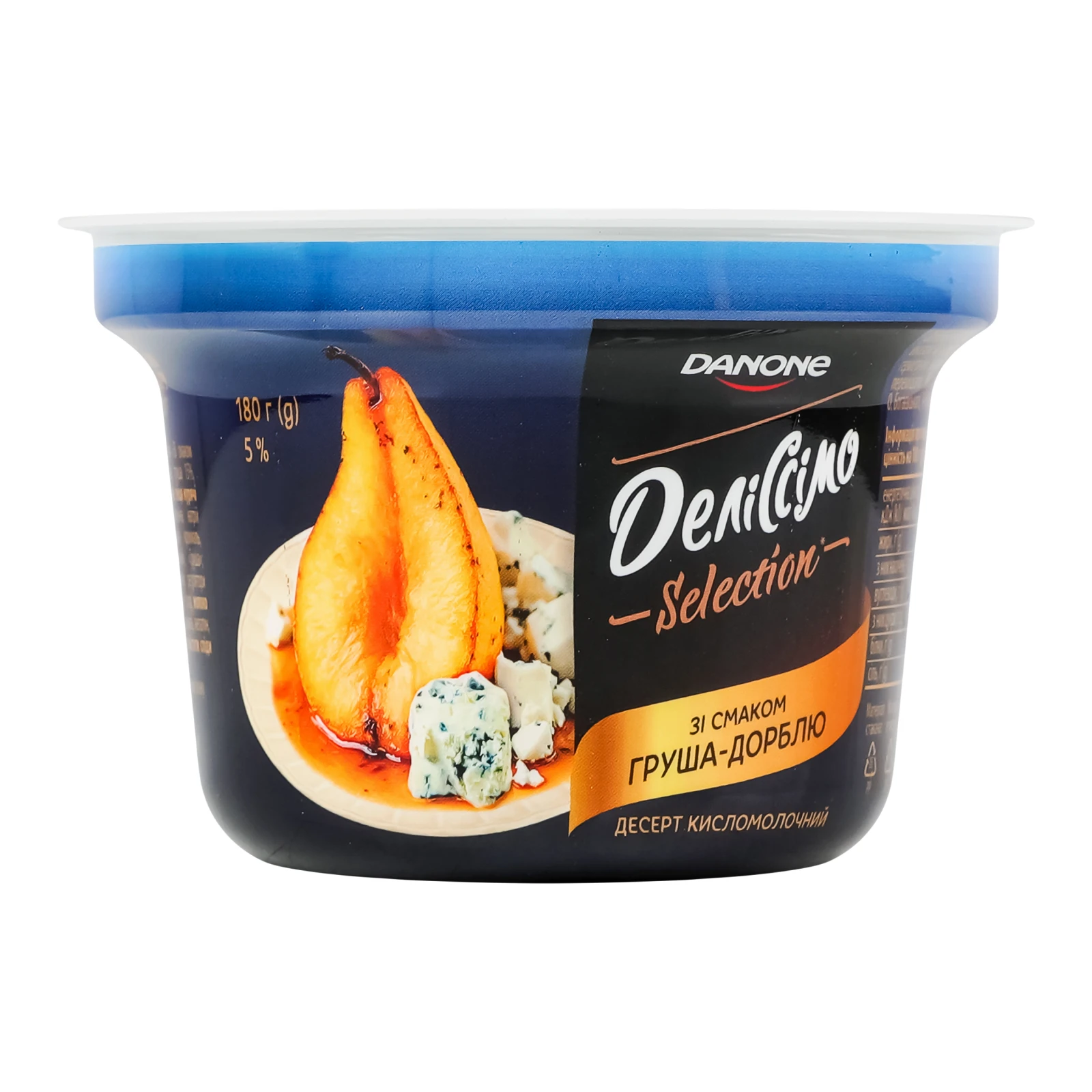 Десерт Деліссімо Selection кисломолочний Груша-дорблю 5% 180г Фото №:1