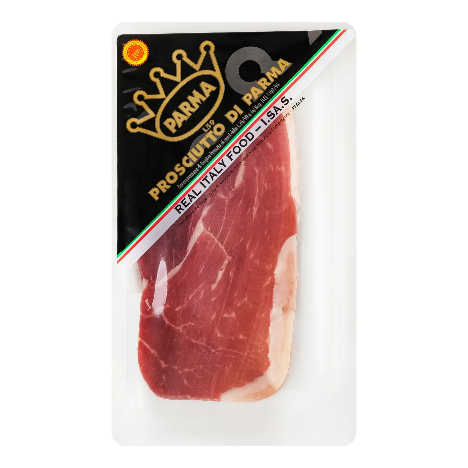 Шинка Simonini Prosciutto di Parma нарізка сиров'ялена 70г Фото №:1