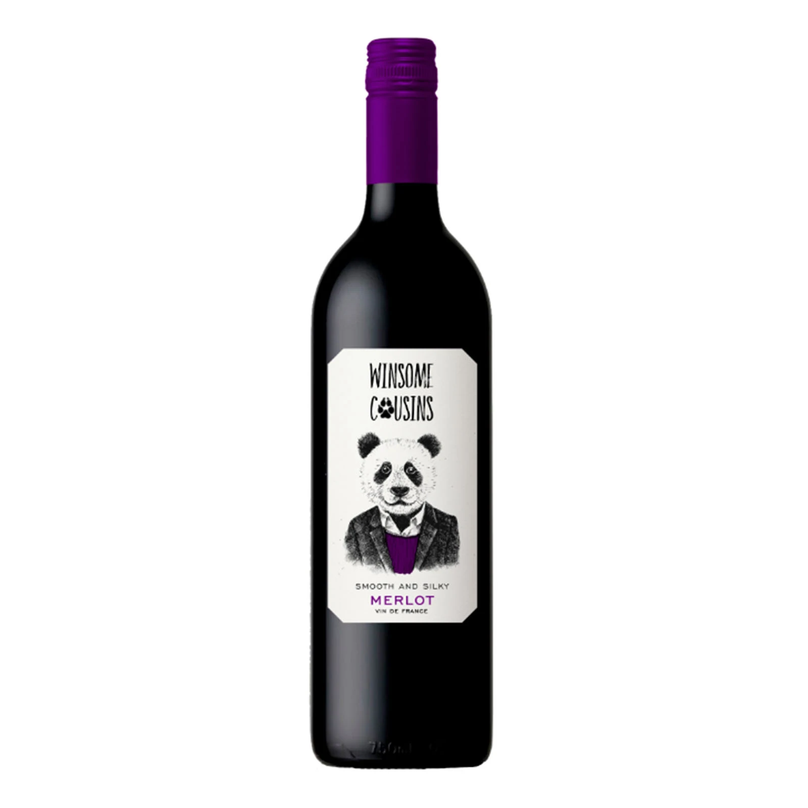 Вино Winsome Cousins Merlot червоне сухе 13% 0.75л