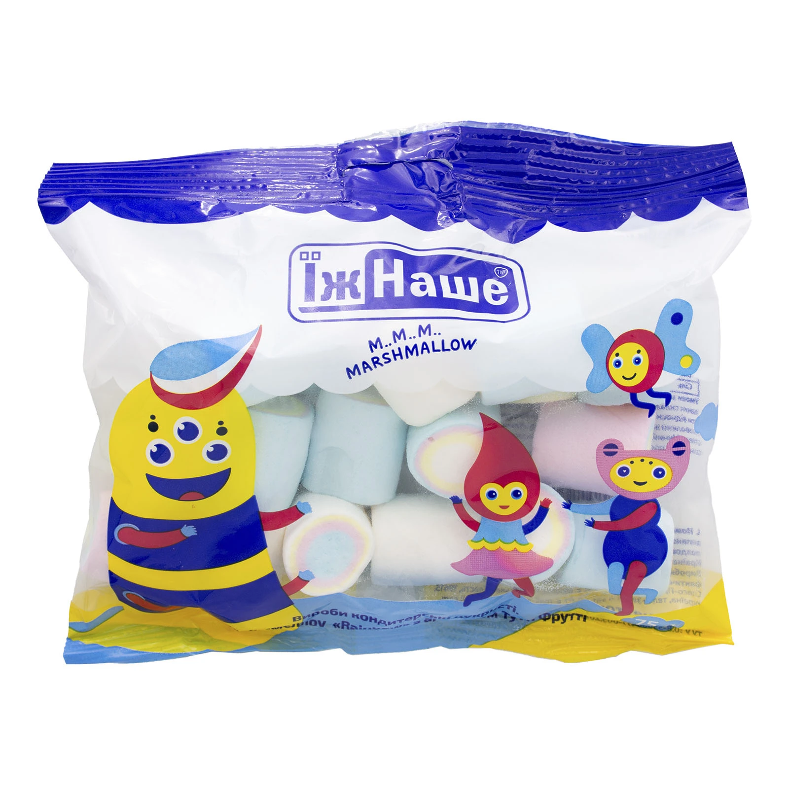 Маршмелоу ЇжНаше Rainbow з ароматом Тутті Фрутті 75г Фото №:1
