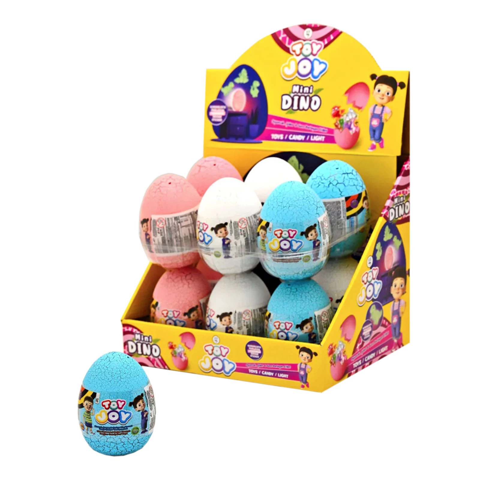 Драже Toy Joy Mini Dino яйце з іграшкою 7г Фото №:1