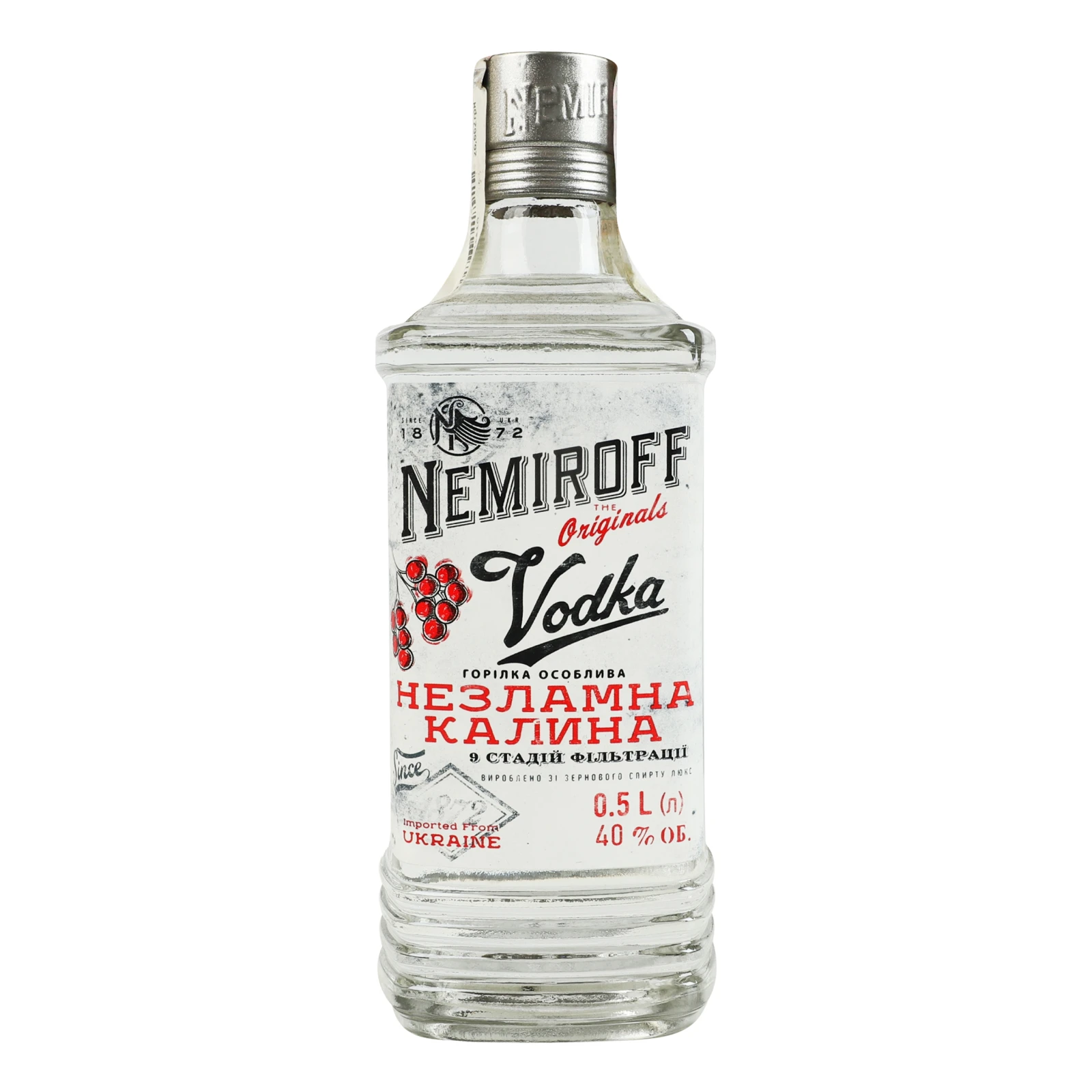 Горілка Nemiroff Незламна калина особлива 40% 0.5л Фото №:1