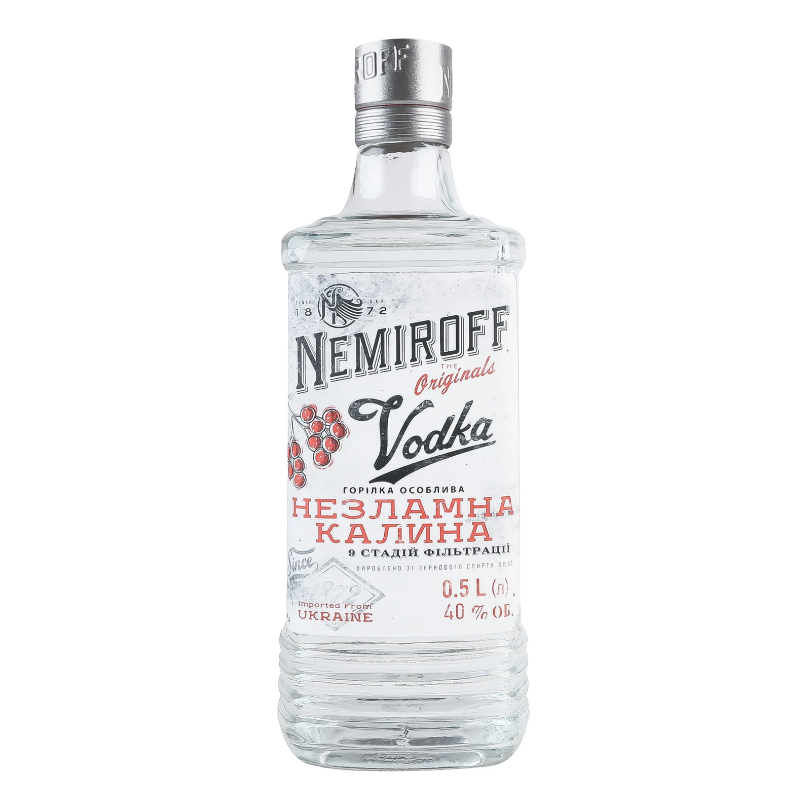 Горілка Nemiroff Незламна калина особлива 40% 0.5л Фото №:1
