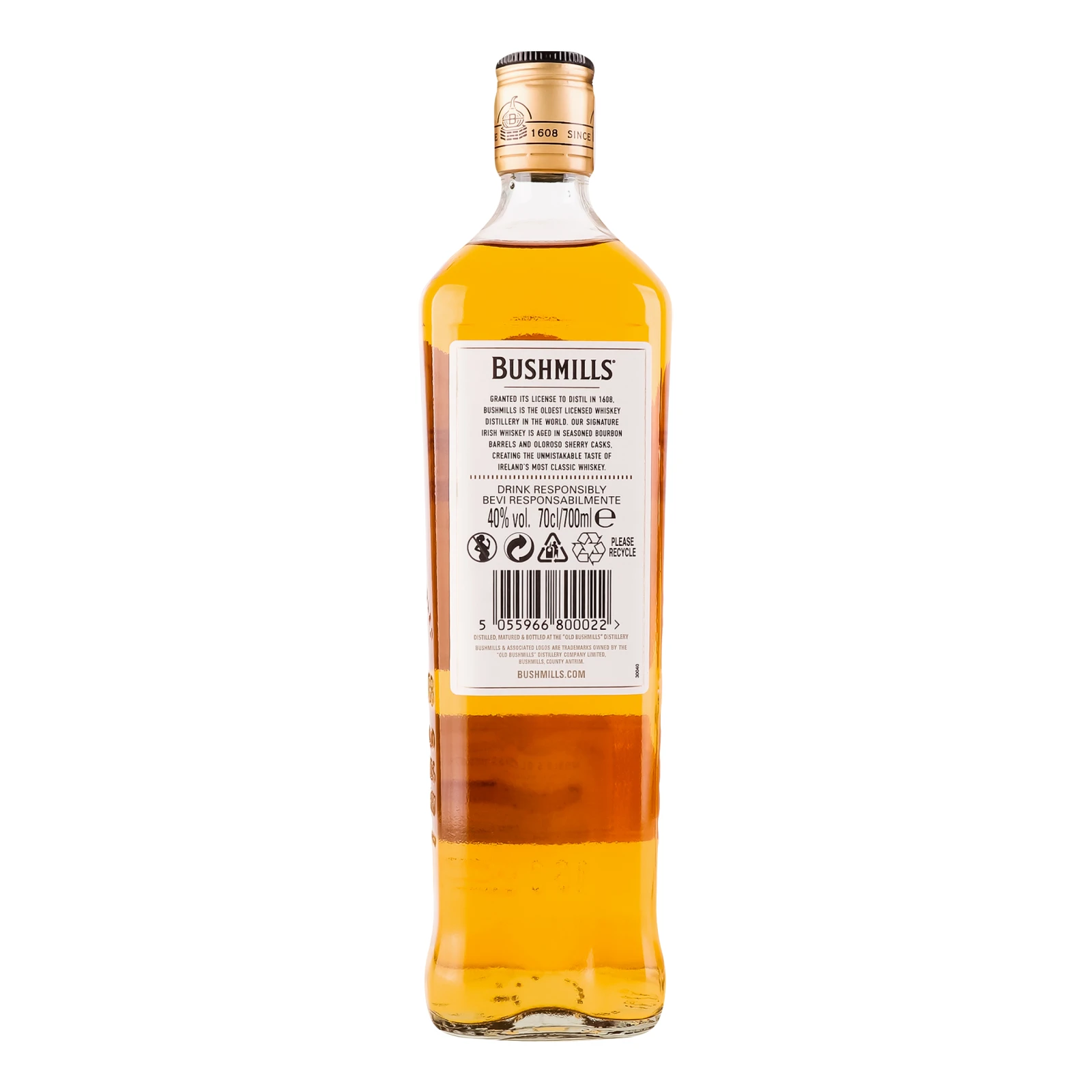 Віскі Bushmills Original 40% 0.7л Фото №:2