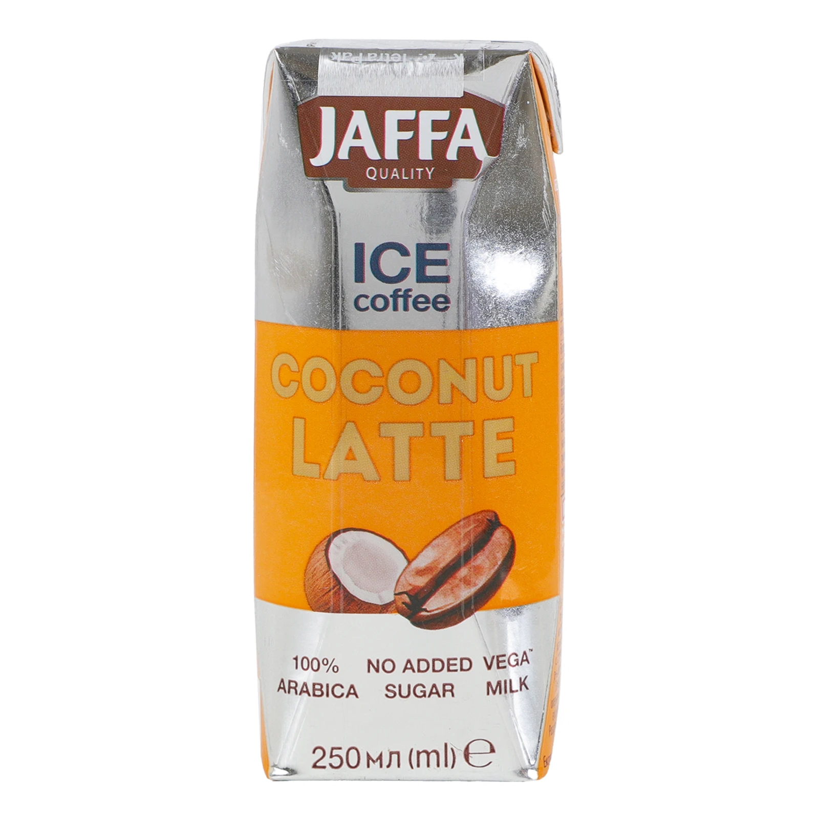 Напій кавовий Jaffa Ice coffee Лате Кокос на рослинній основі з кокосом ультрапастеризований 250мл Фото №:1