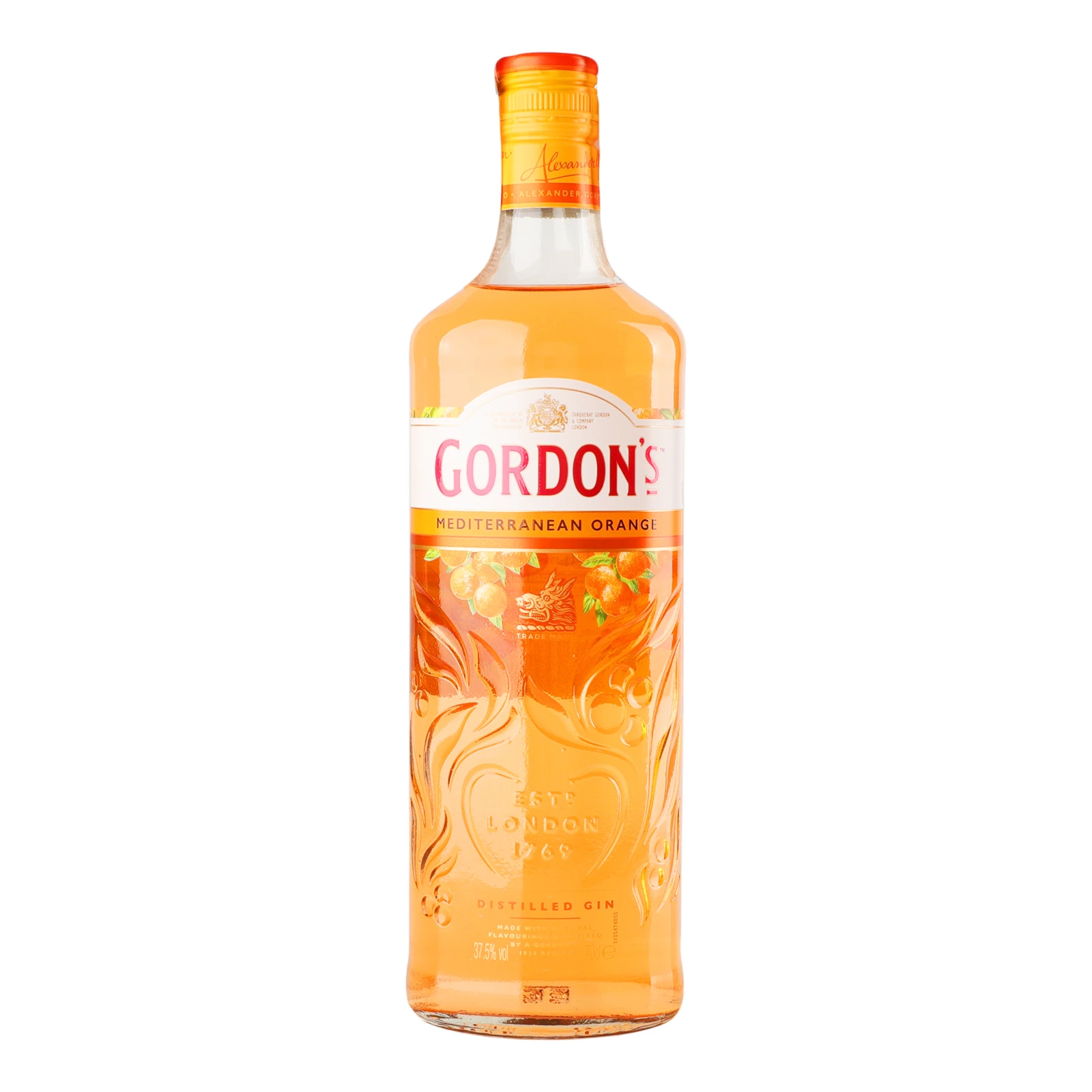 Напій алкогольний Gordon's на основі джину Mediterranean Orange 37.5% 0.7л Фото №:1