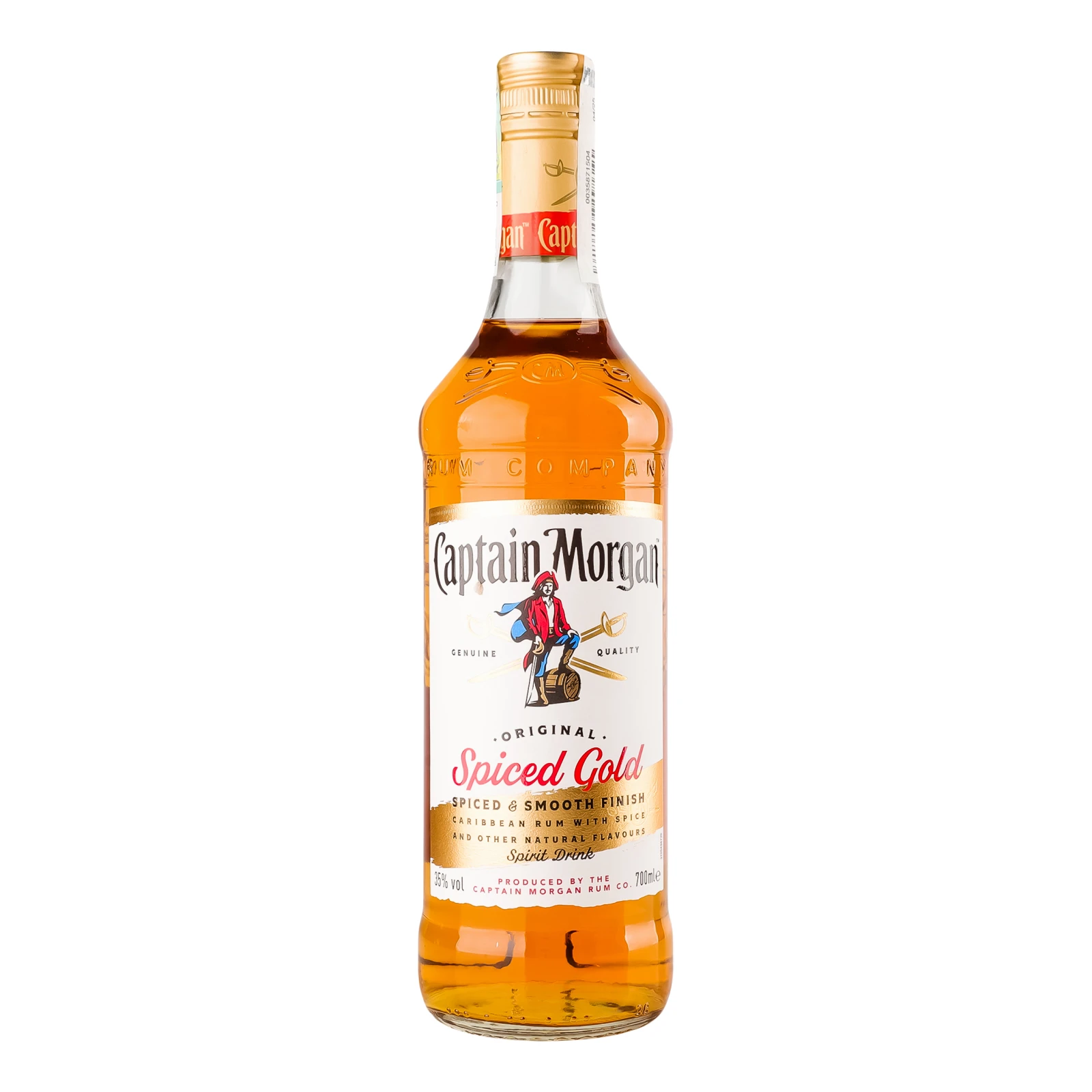 Напій алкогольний Captain Morgan Original Spiced Gold на основі Карибського рому 35% 0.7л Фото навігації №:1