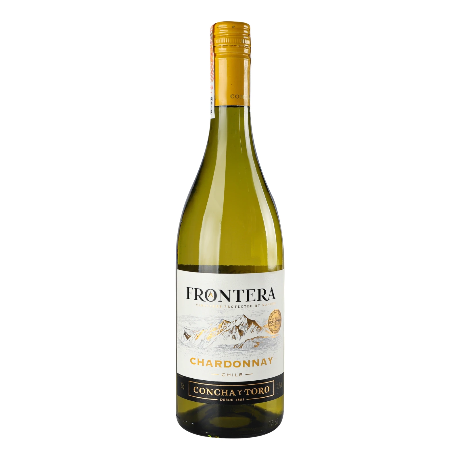Вино Frontera Chardonnay біле напівсухе 12.5% 0.75л Фото навігації №:1