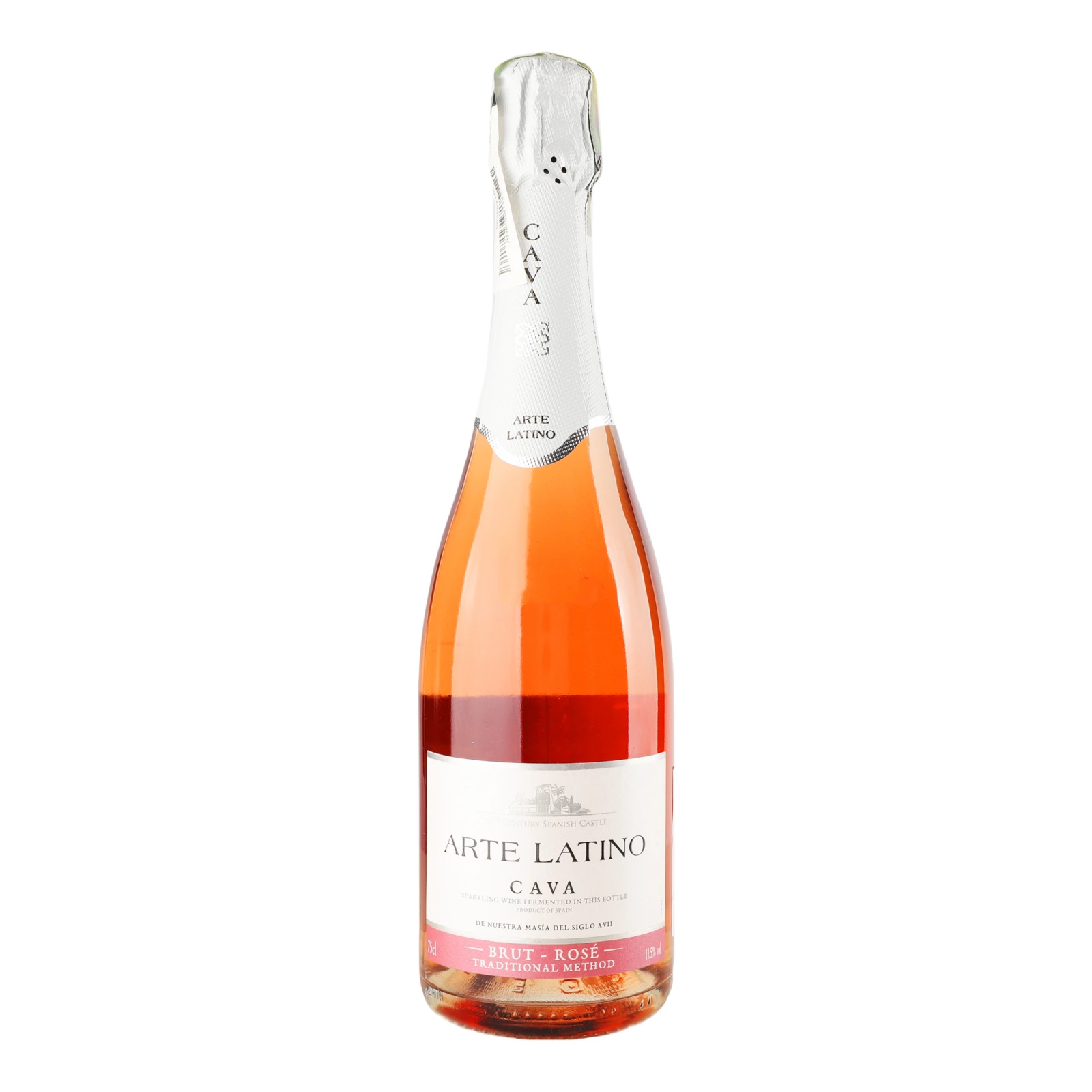 Вино ігристе Arte Latino Cava Brut рожеве сухе 11.5% 0.75л
