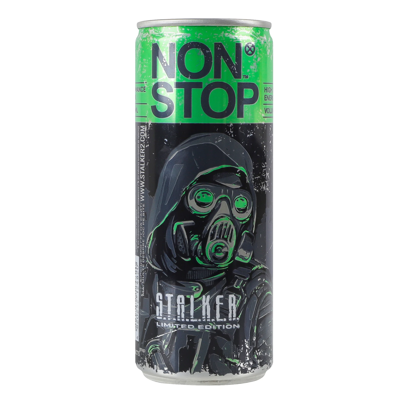 Напій енергетичний Non Stop Stalker Green безалкогольний сильногазований 0.25л