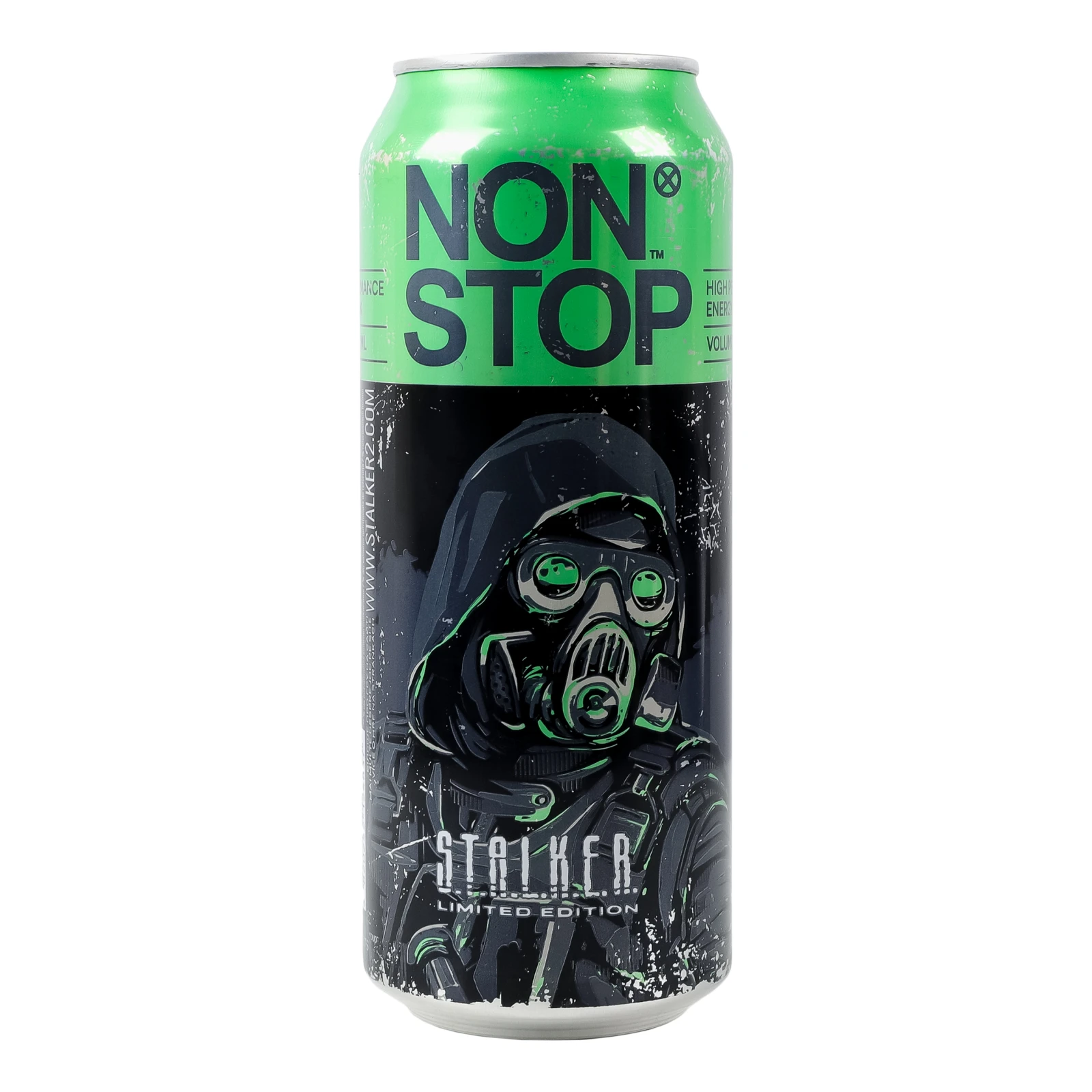 Напій енергетичний Non Stop Stalker Green безалкогольний сильногазований 0.5л Фото №:1