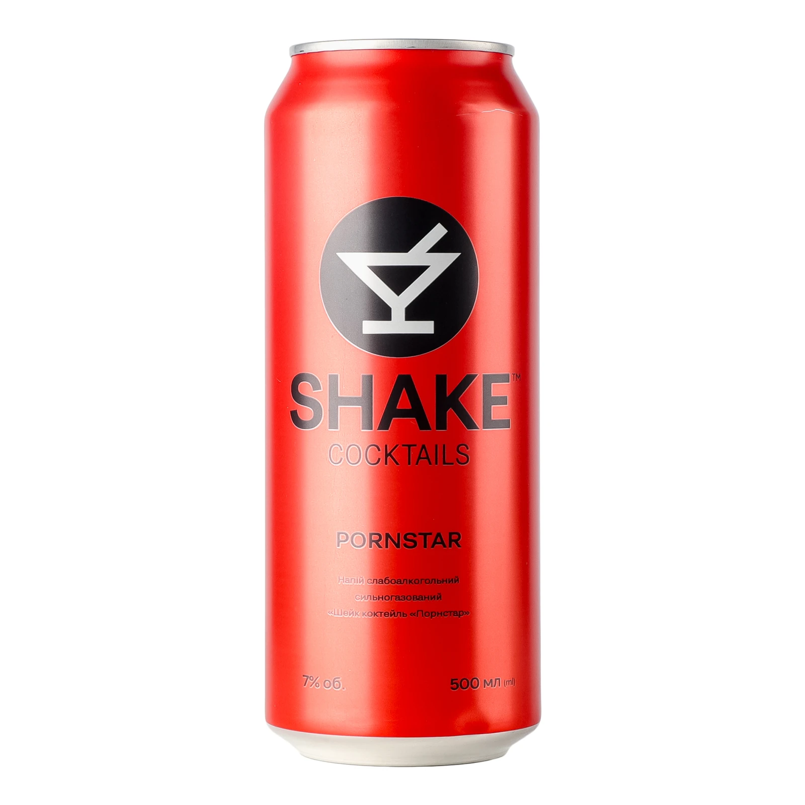 Напій слабоалкогольний Shake Cocktails Pornstar сильногазований 7% 0.5л Фото навігації №:1