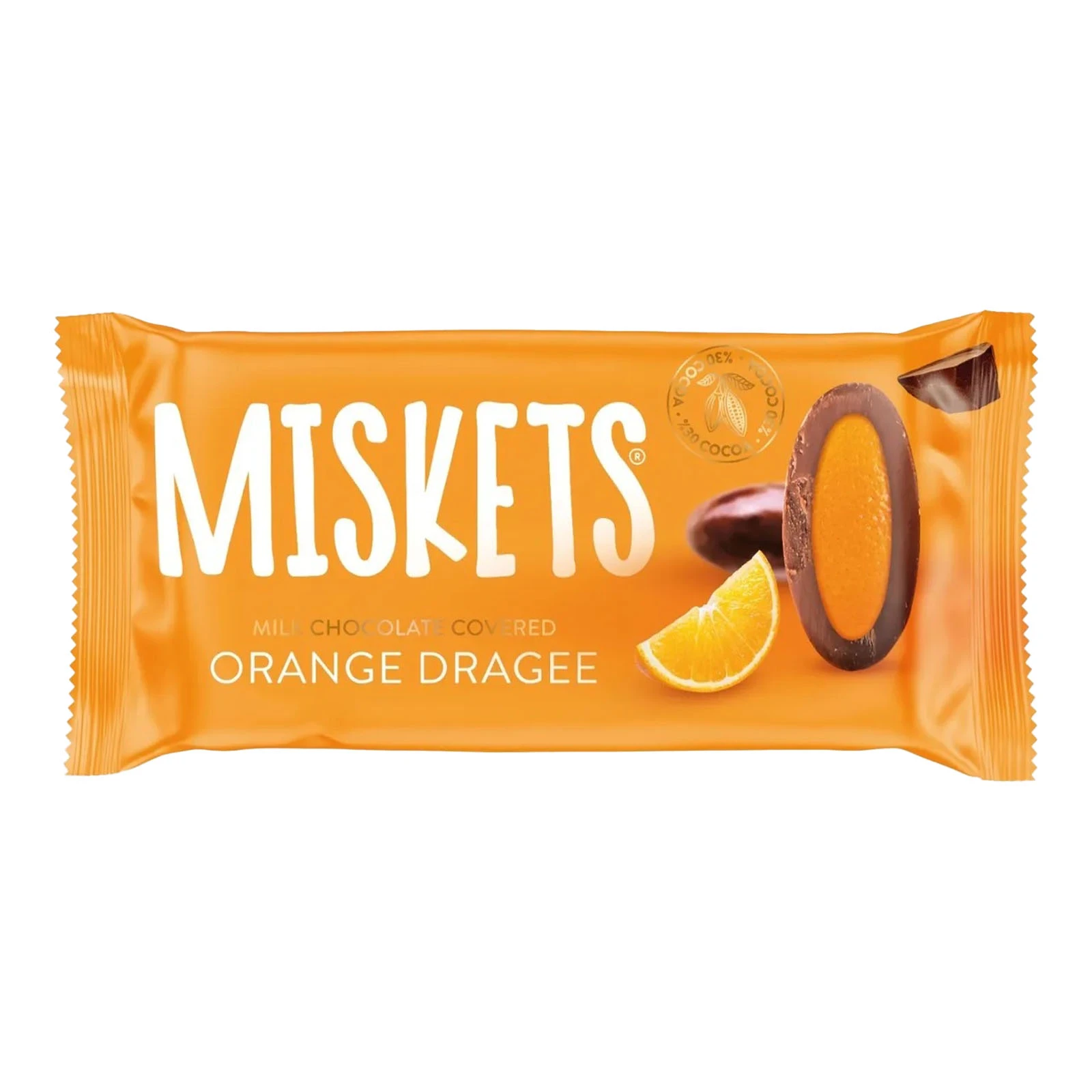 Драже Miskets з цукатами з апельсинової цедри в молочному шоколаді 20г Фото №:1