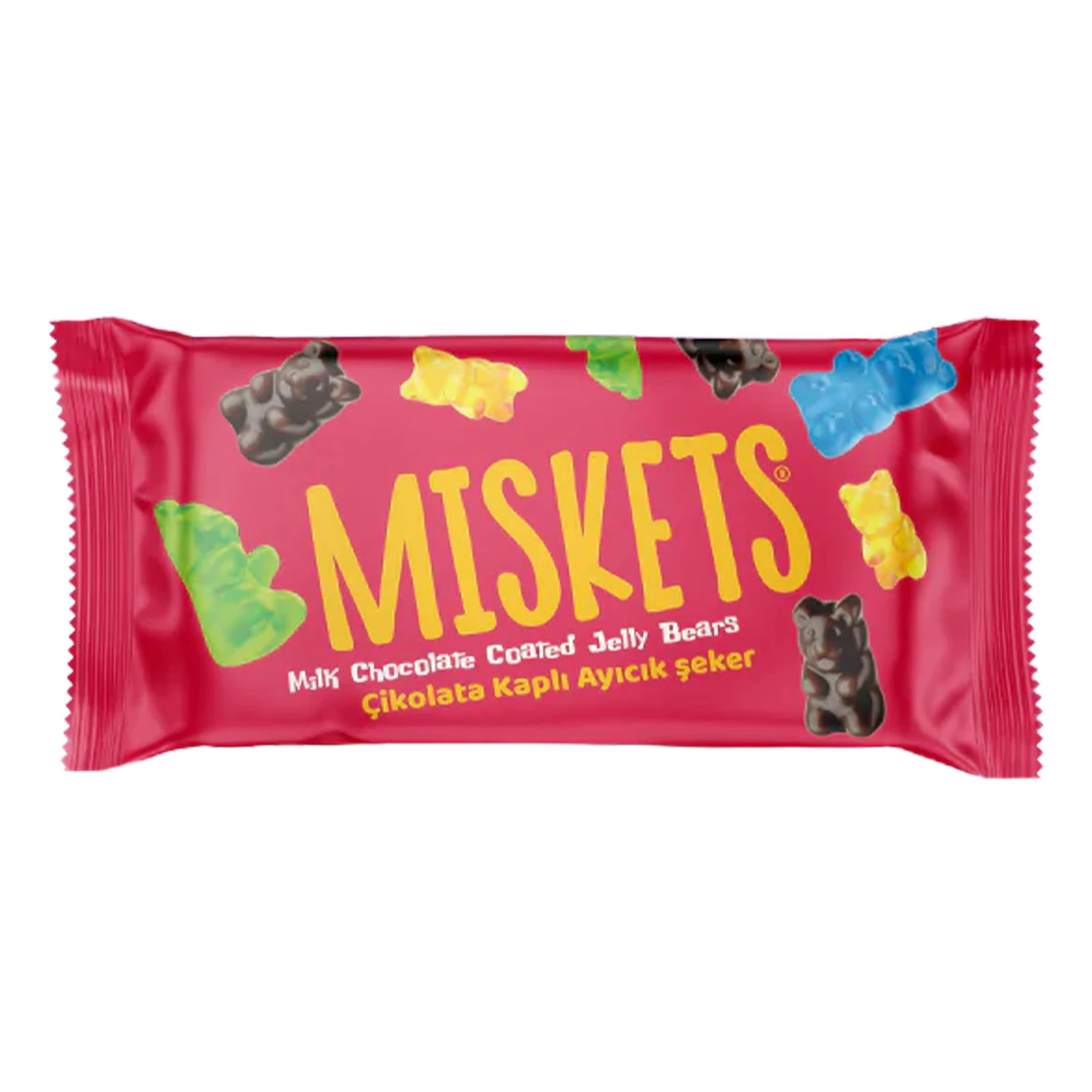Цукерки желейні Miskets ведмедики в молочному шоколаді 20г Фото №:1