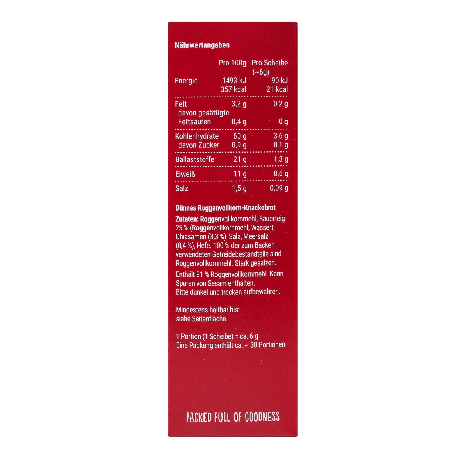 Хлібці Finn Crisp тонкі цільнозернові хрусткі, запечені з чіа та морською сіллю 195г Фото №:3