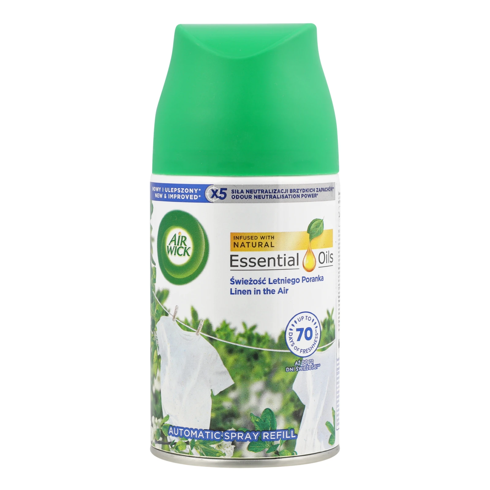 Балон аерозольний Air Wick Freshmatic змінний для автоматичного освіжувача повітря Літній ранок 250мл Фото №:1