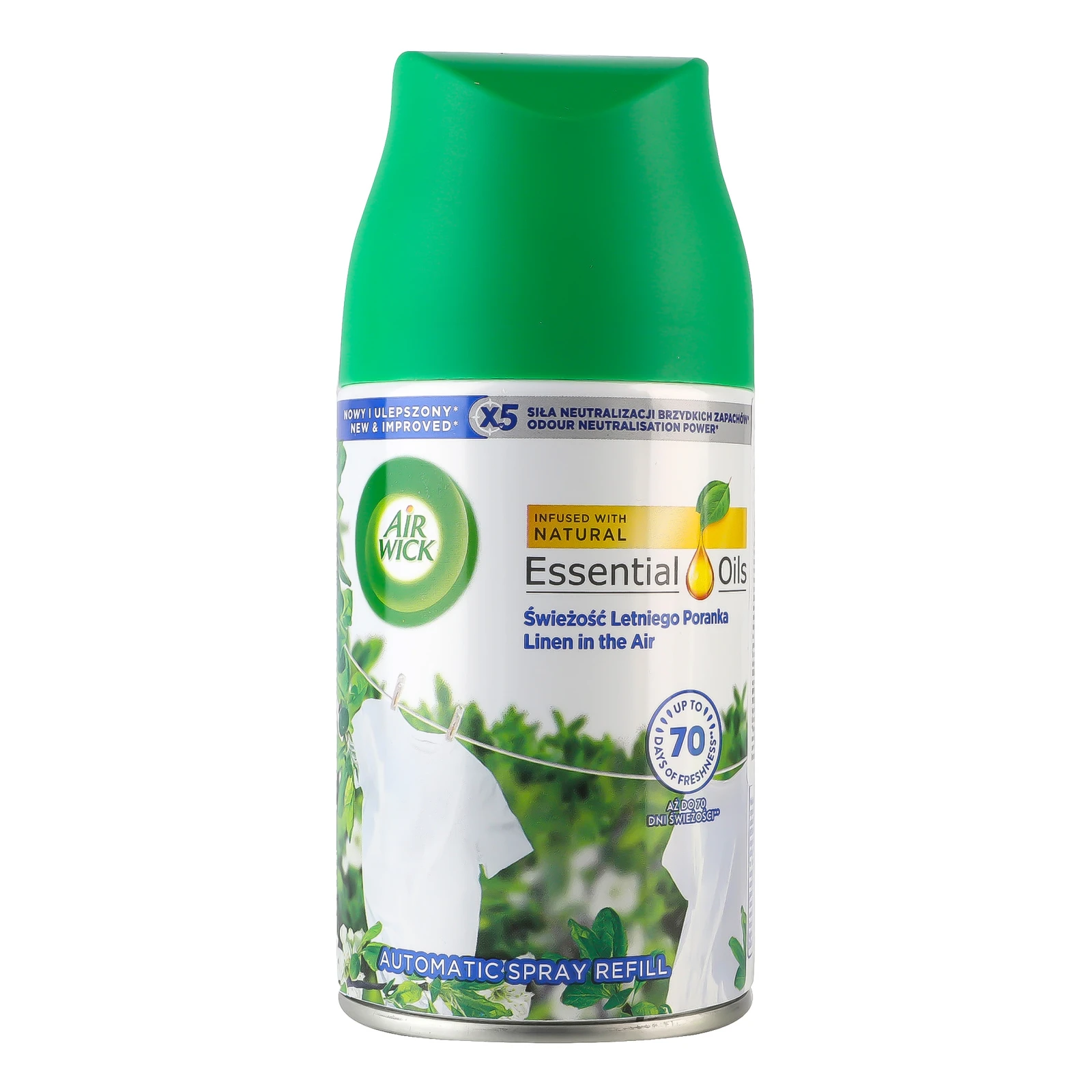 Балон змінний Air Wick Freshmatic Linen in the Air для автоматичного освіжувача повітря 250мл Фото навігації №:1