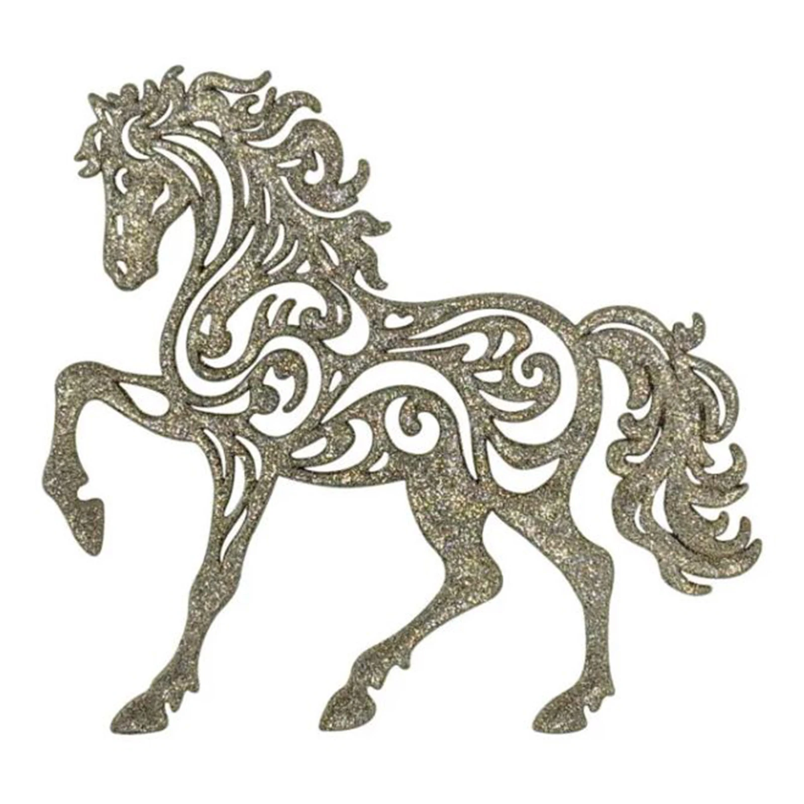 Прикраса новорічна Mislt Коник ажурний 2Д Фото №:2