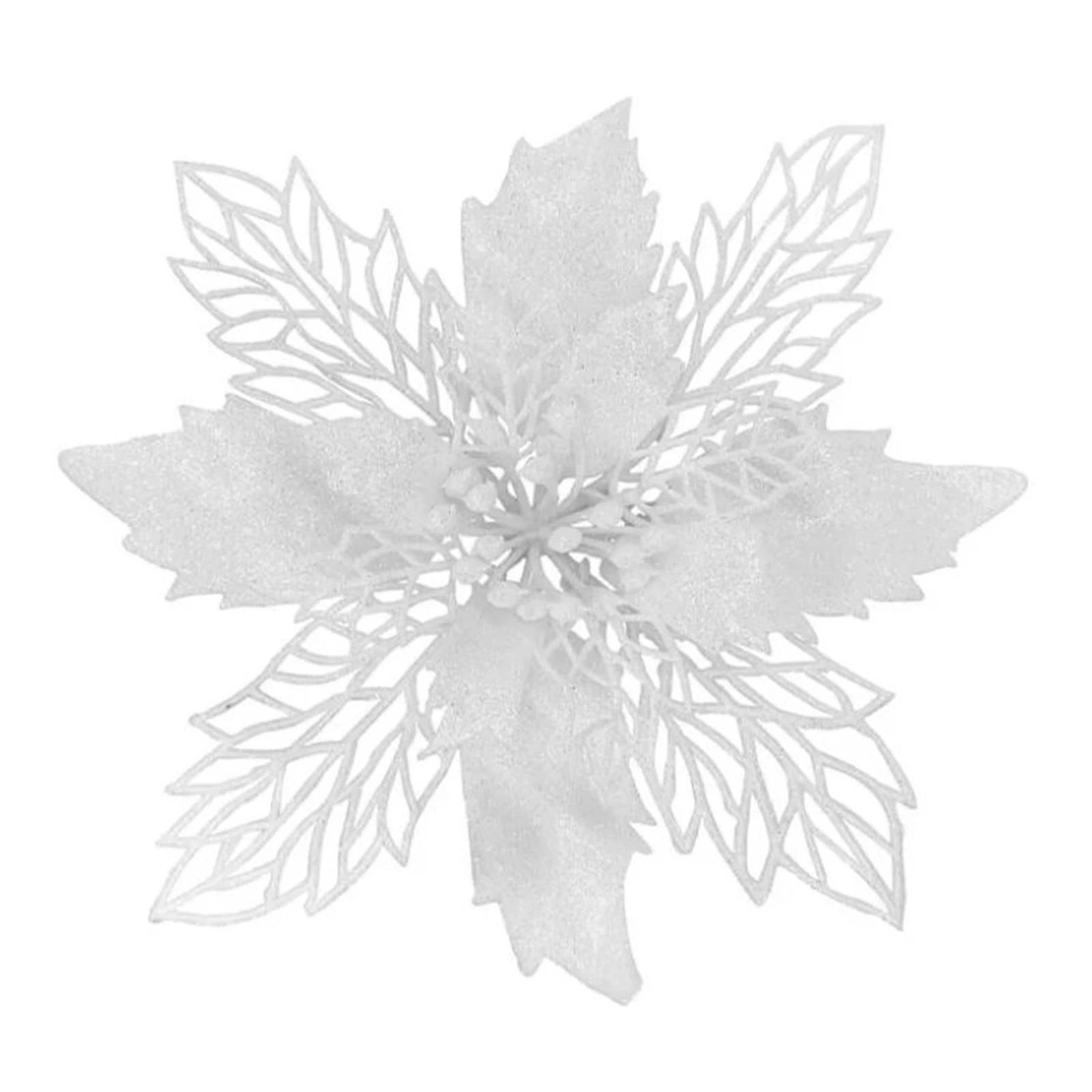 Прикраса новорічна Mislt Квітка Різдвяник міні 3Д Фото №:3