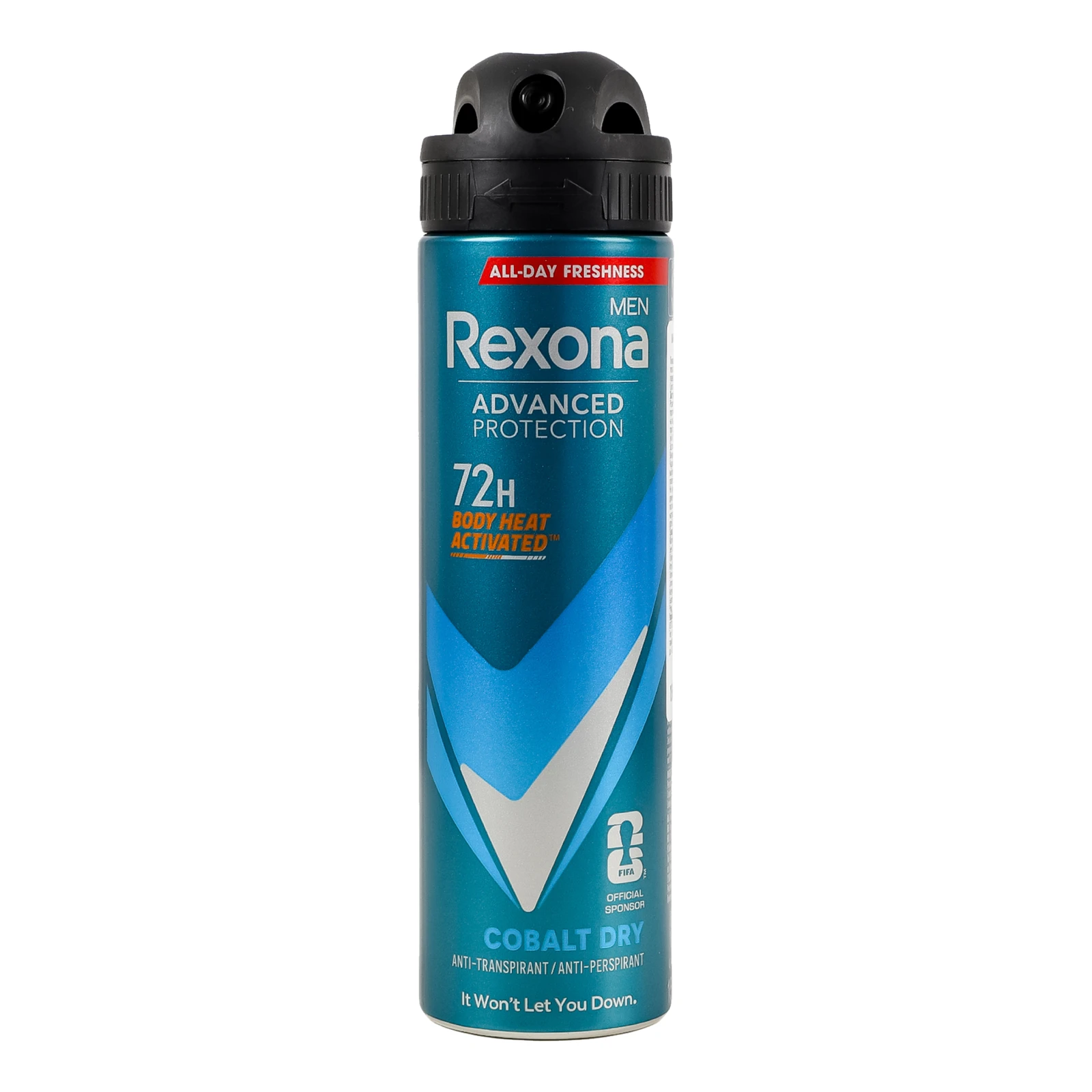 Антиперспірант Rexona Men Advanced protection Cobalt dry 72H аерозоль 150мл Фото навігації №:1
