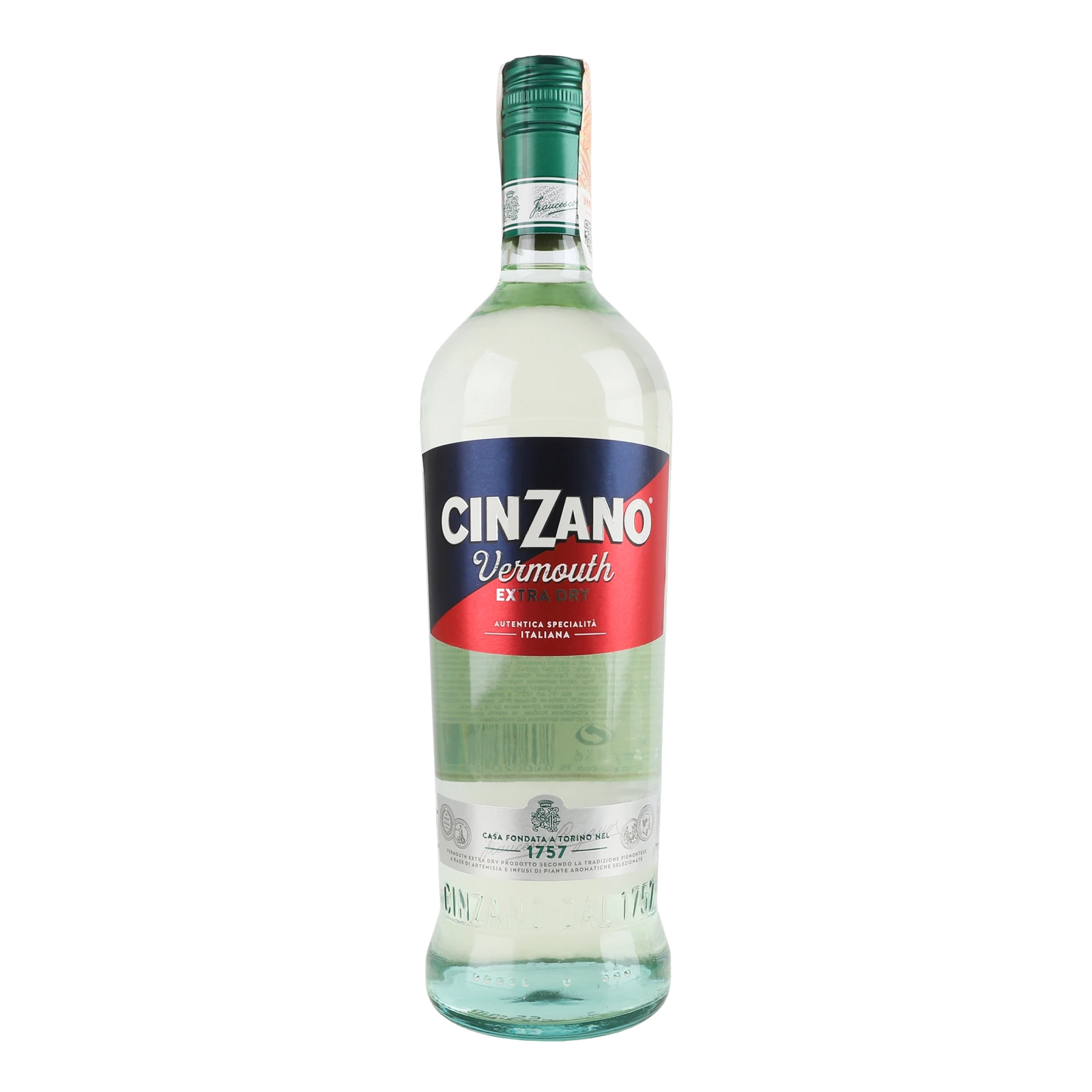Вермут Cinzano Extra Dry білий екстра сухий 18% 1л Фото навігації №:1