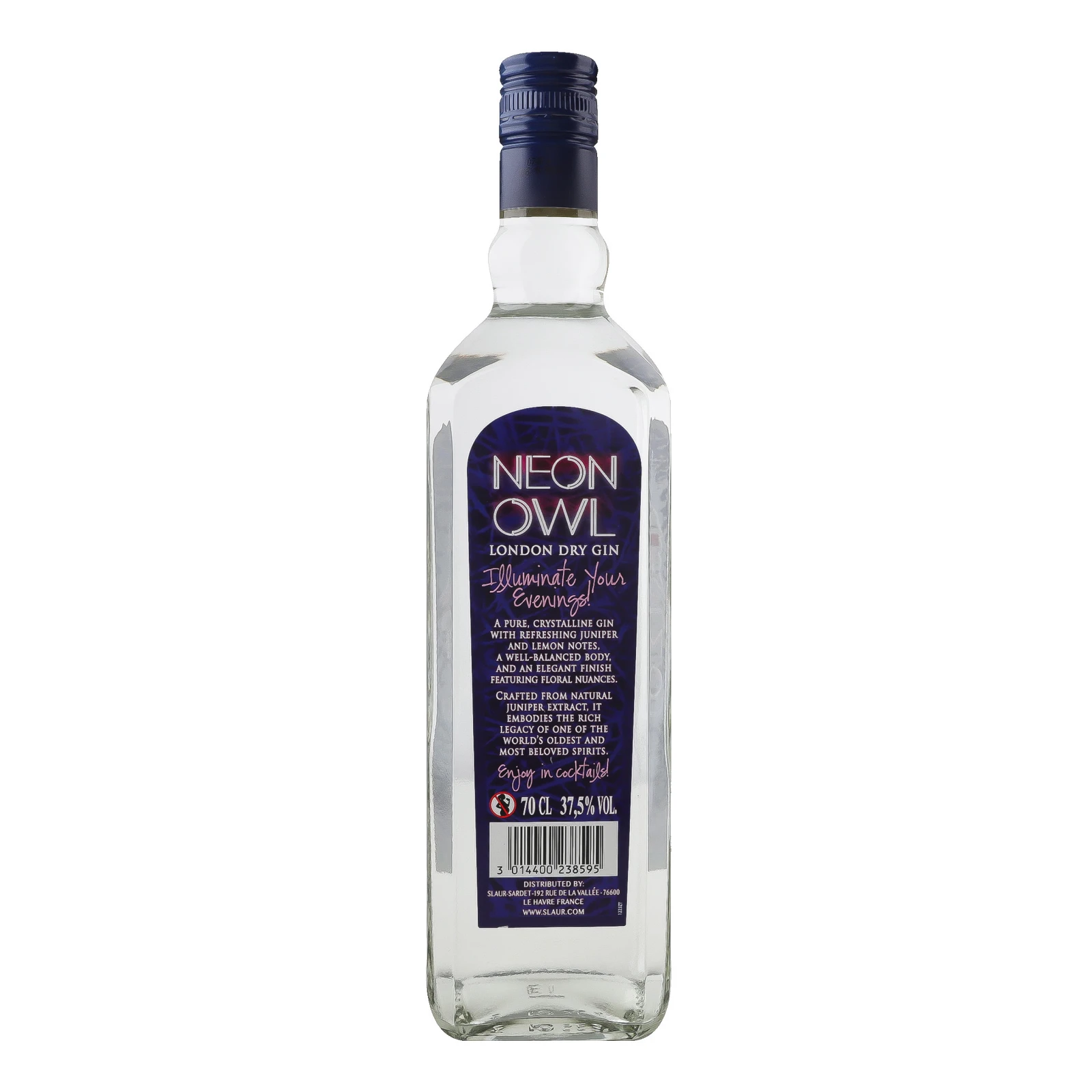 Джин Neon Owl London dry 37.5% 0.7л фото 2