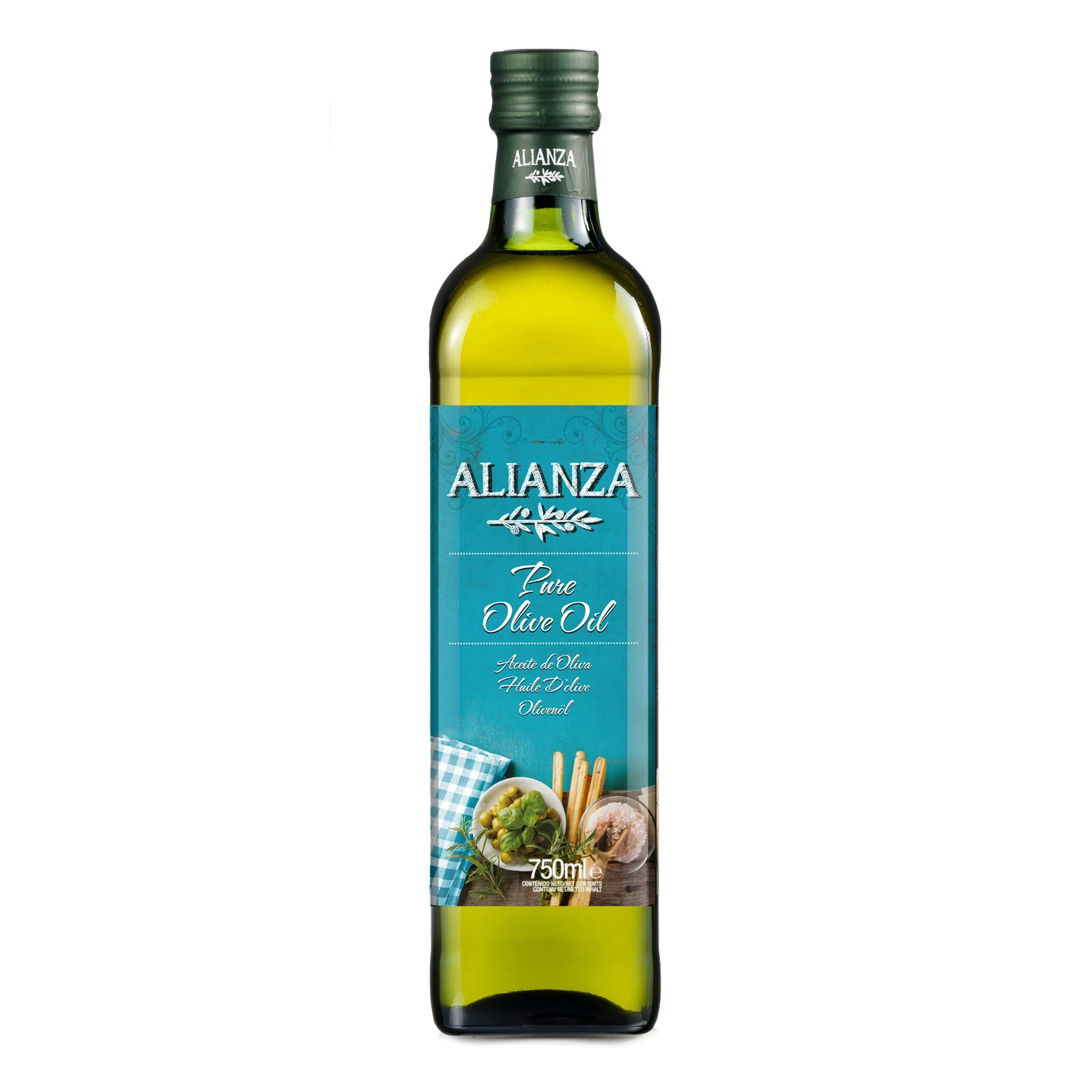 Олія Alianza оливкова Pure очищена 750мл Фото №:1