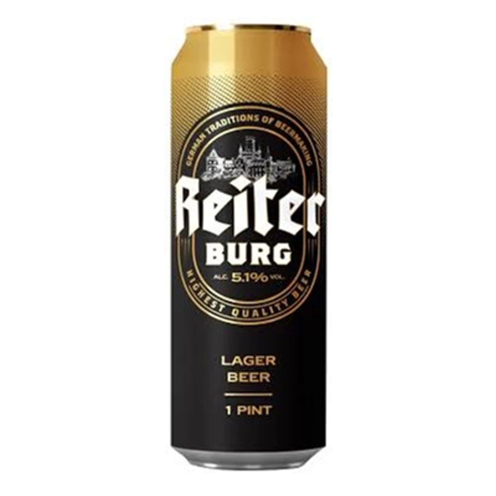Пиво Reiter Burg Lager 0.568л світле 5,1% з/б Новинка Фото навігації №:1
