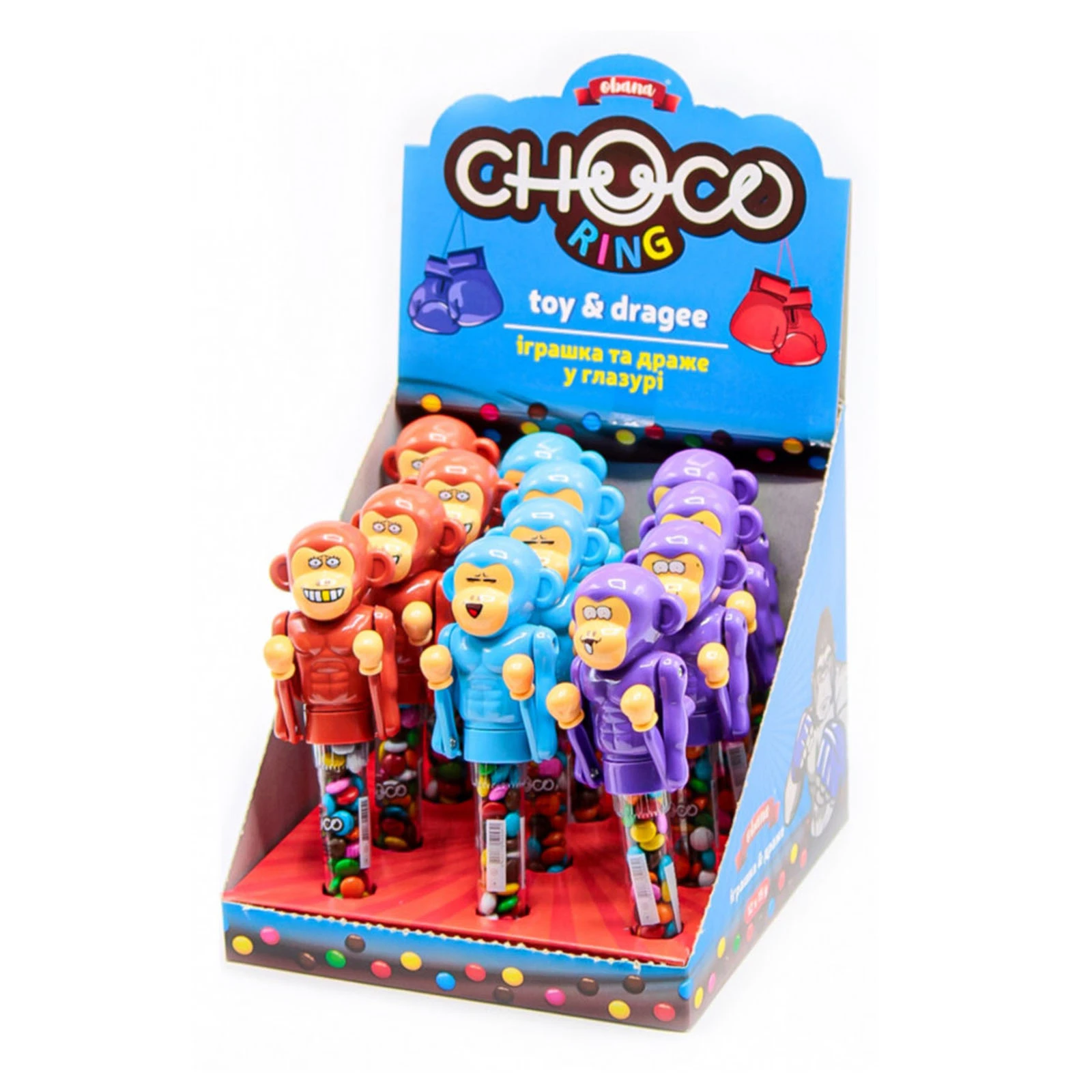Драже Obana Choco 15г та іграшка Ring Фото №:1