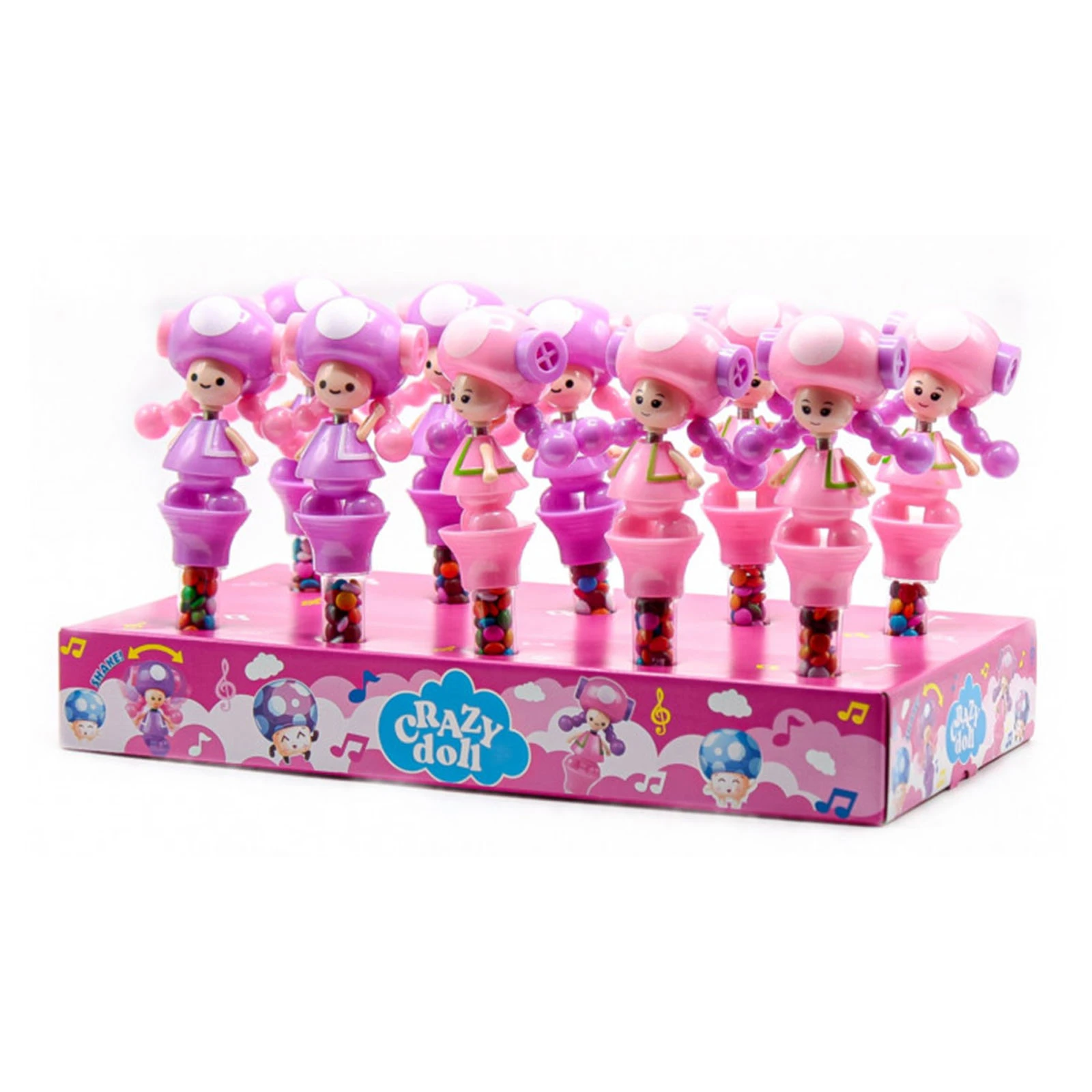 Драже Obana Choco 15г та іграшка Crazy doll Фото №:1