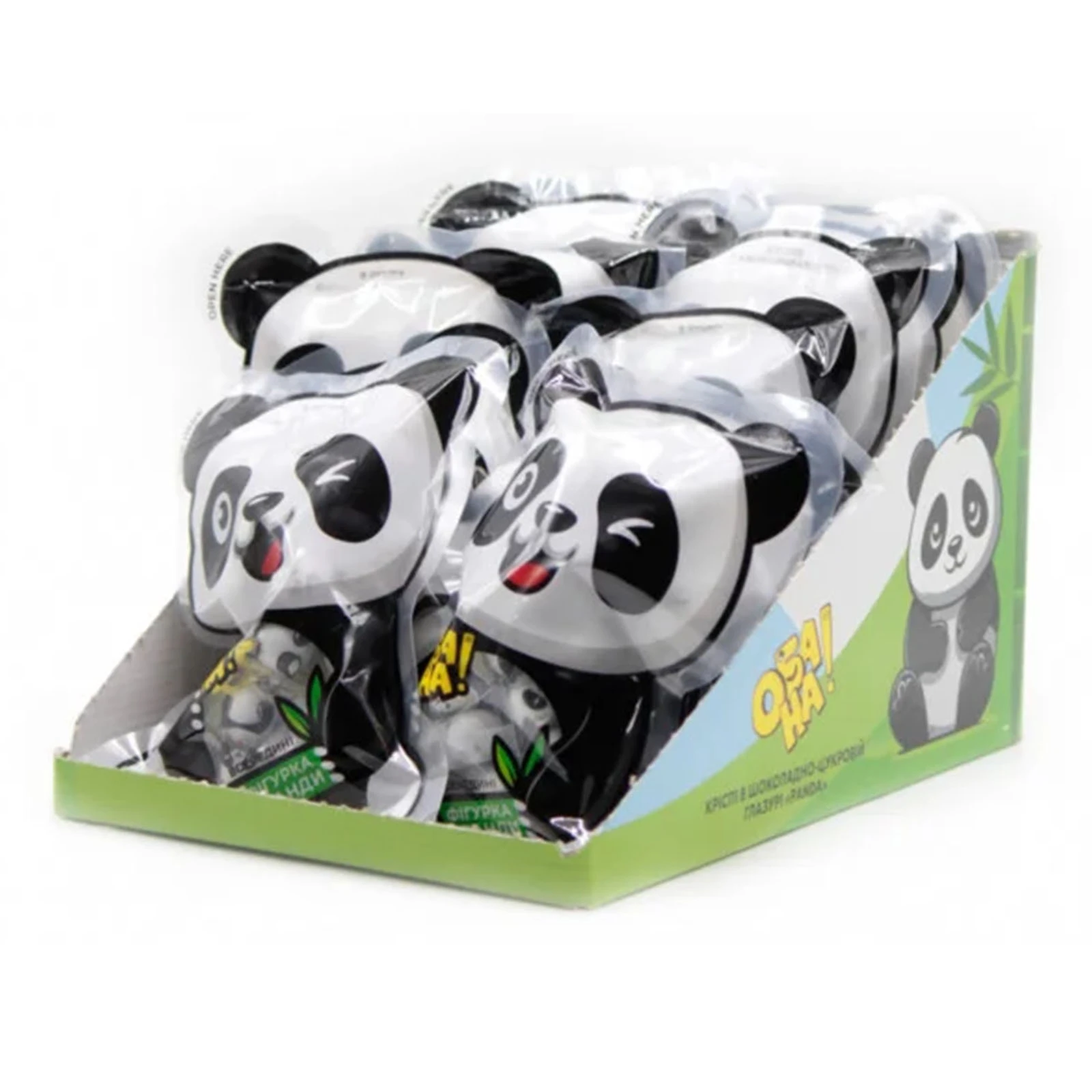 Цукерки ОбаНа 100г Panda кріспі в шоколадно-цукровій глазурі фото 2