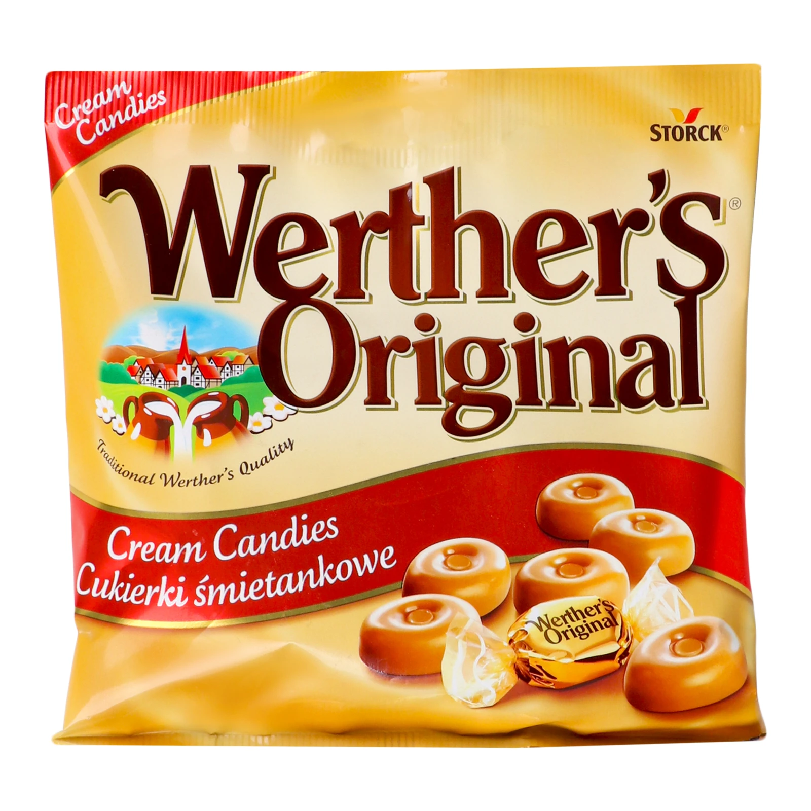 Льодяники Werther`s Original вершкова карамель 90г Фото навігації №:1