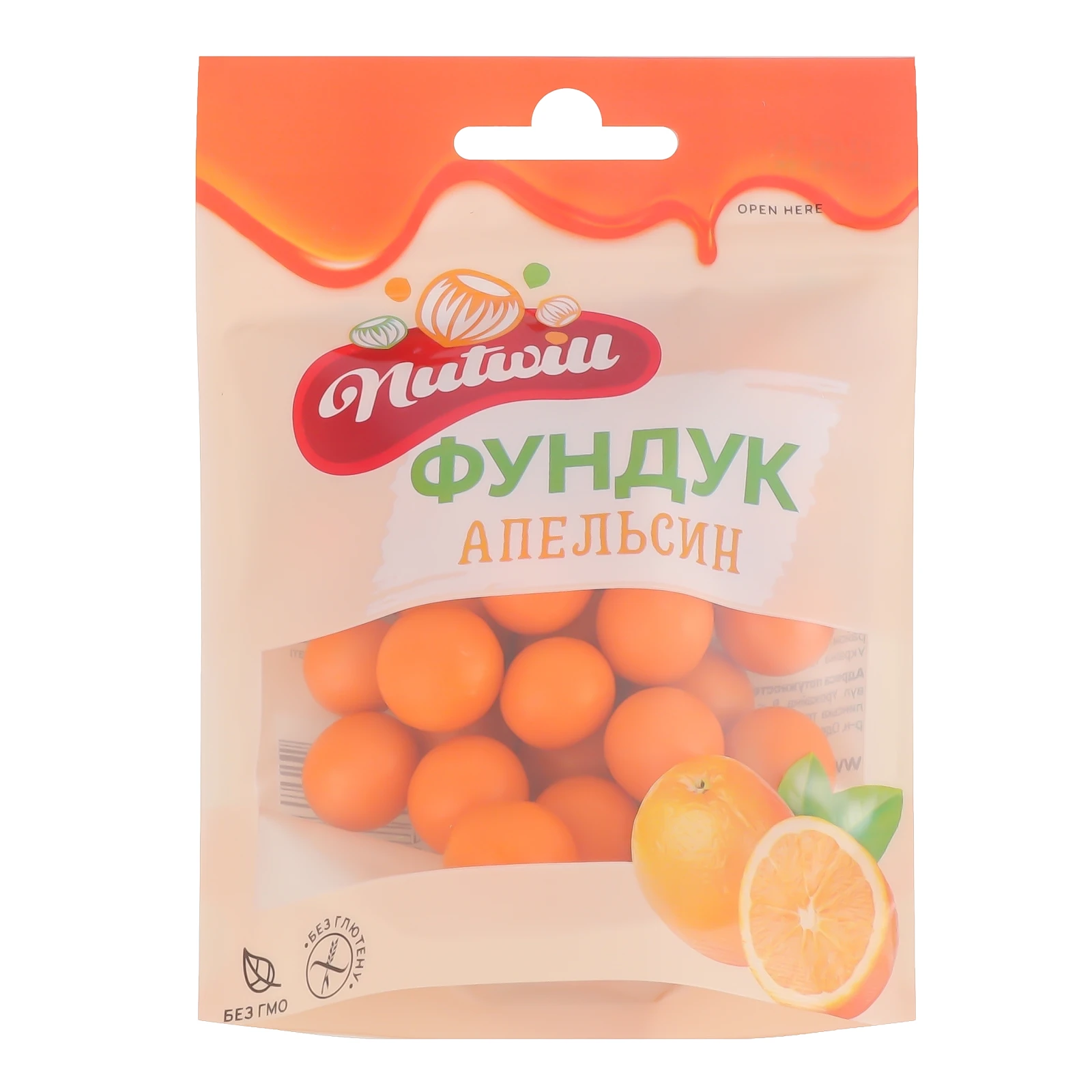 Фундук Nutwill Апельсин 100г Фото навігації №:1