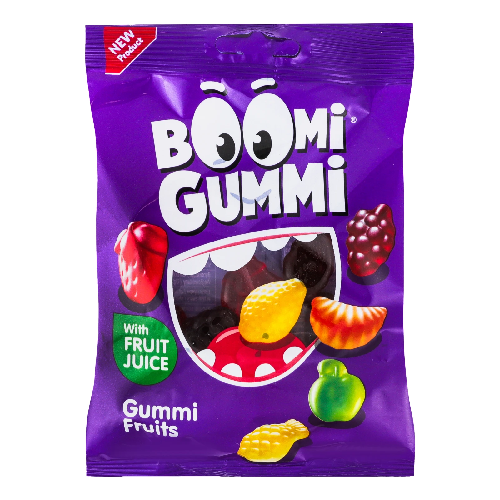 Цукерки желейні Boomi Gummi Fruits 70г Фото навігації №:1