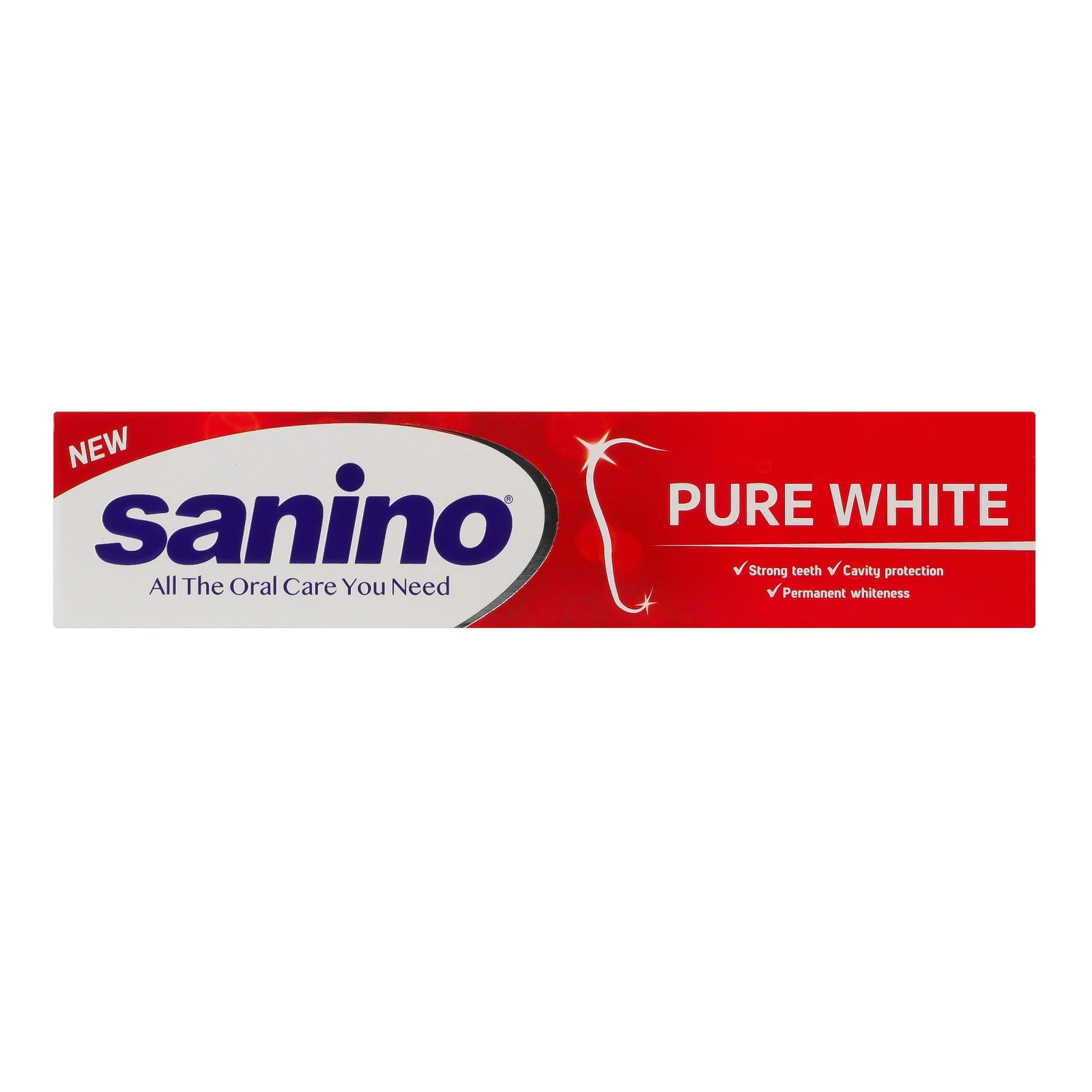 Паста зубна Sanino Pure white 75мл Фото №:1