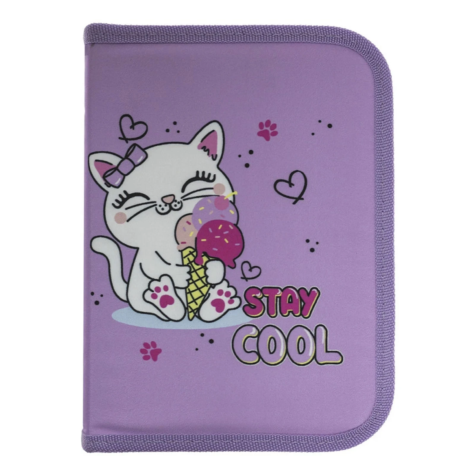 Пенал Class Cool Kitten 1відділення порожній 25002C Новинка Фото навігації №:1