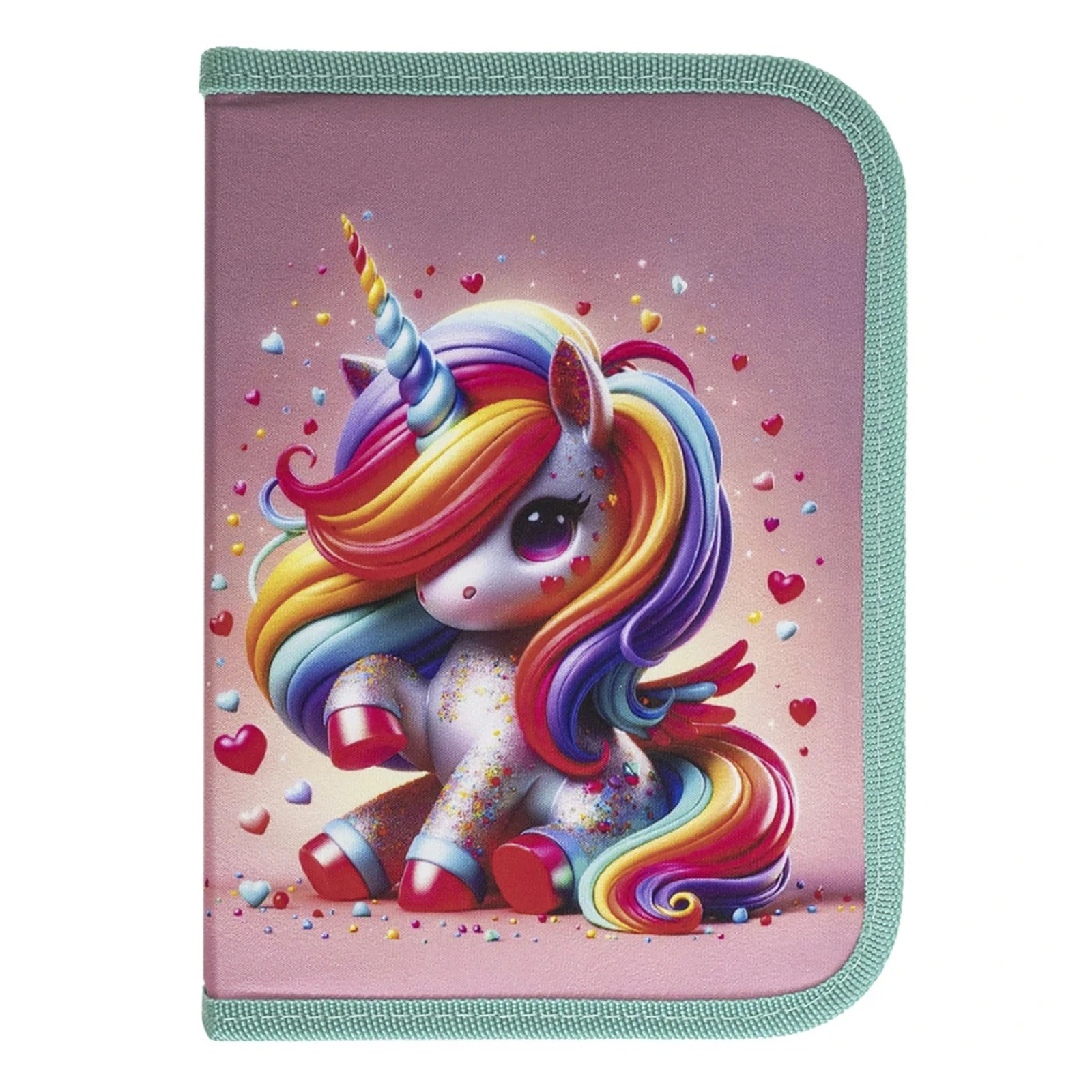 Пенал Class Cute Unicorn 1відділення порожній 25001C Новинка Фото навігації №:1