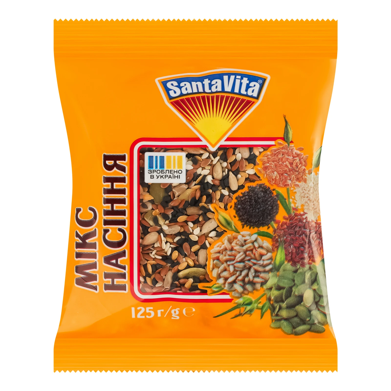Суміш насіння Santa Vita мікс 125г Фото №:1
