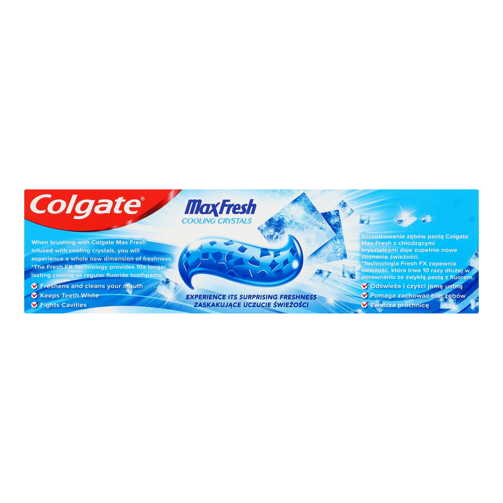 Паста зубна Colgate MaxFresh Cooling crystals Cool mint 75мл Фото №:2